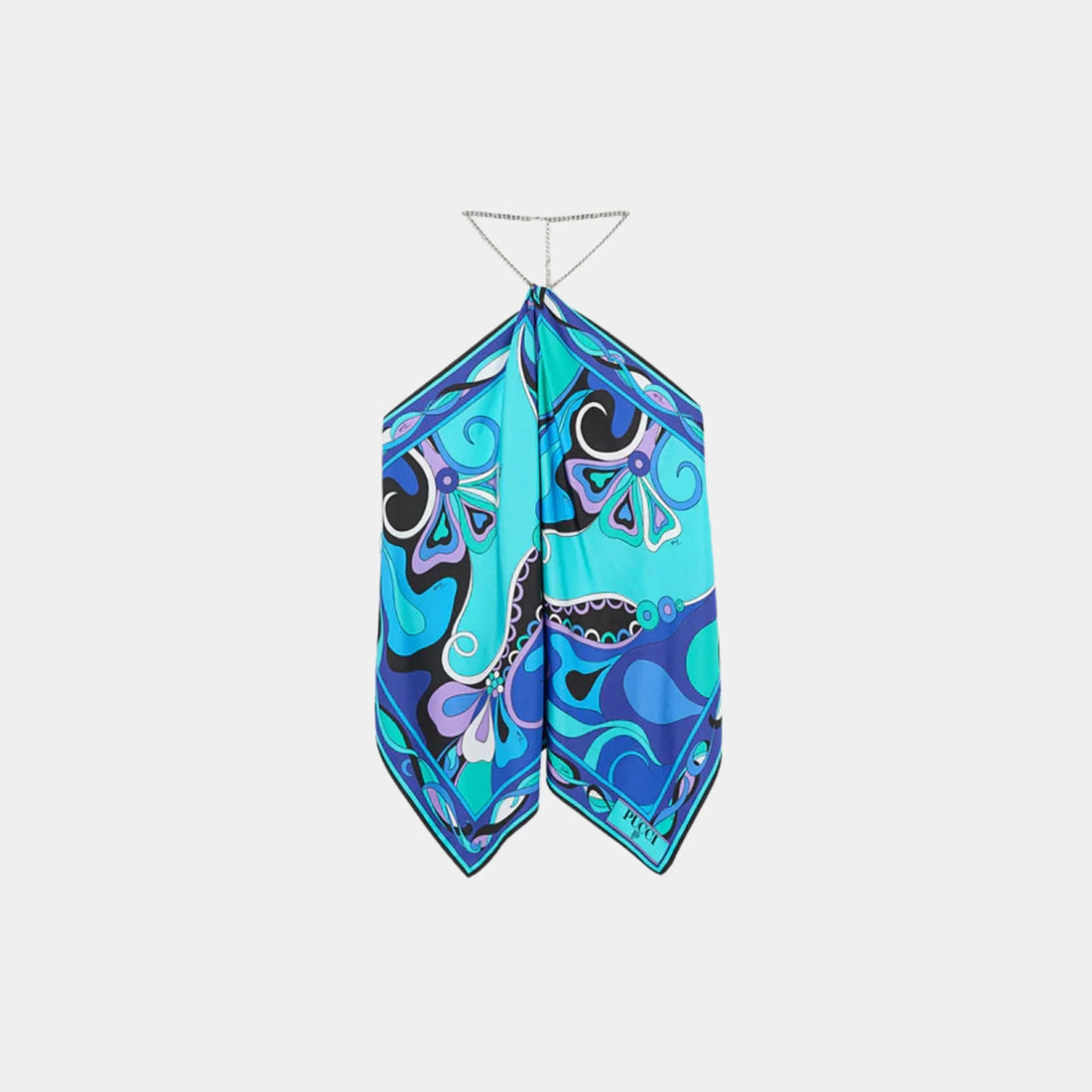 Pucci Orchidee Print Chain Top, Front