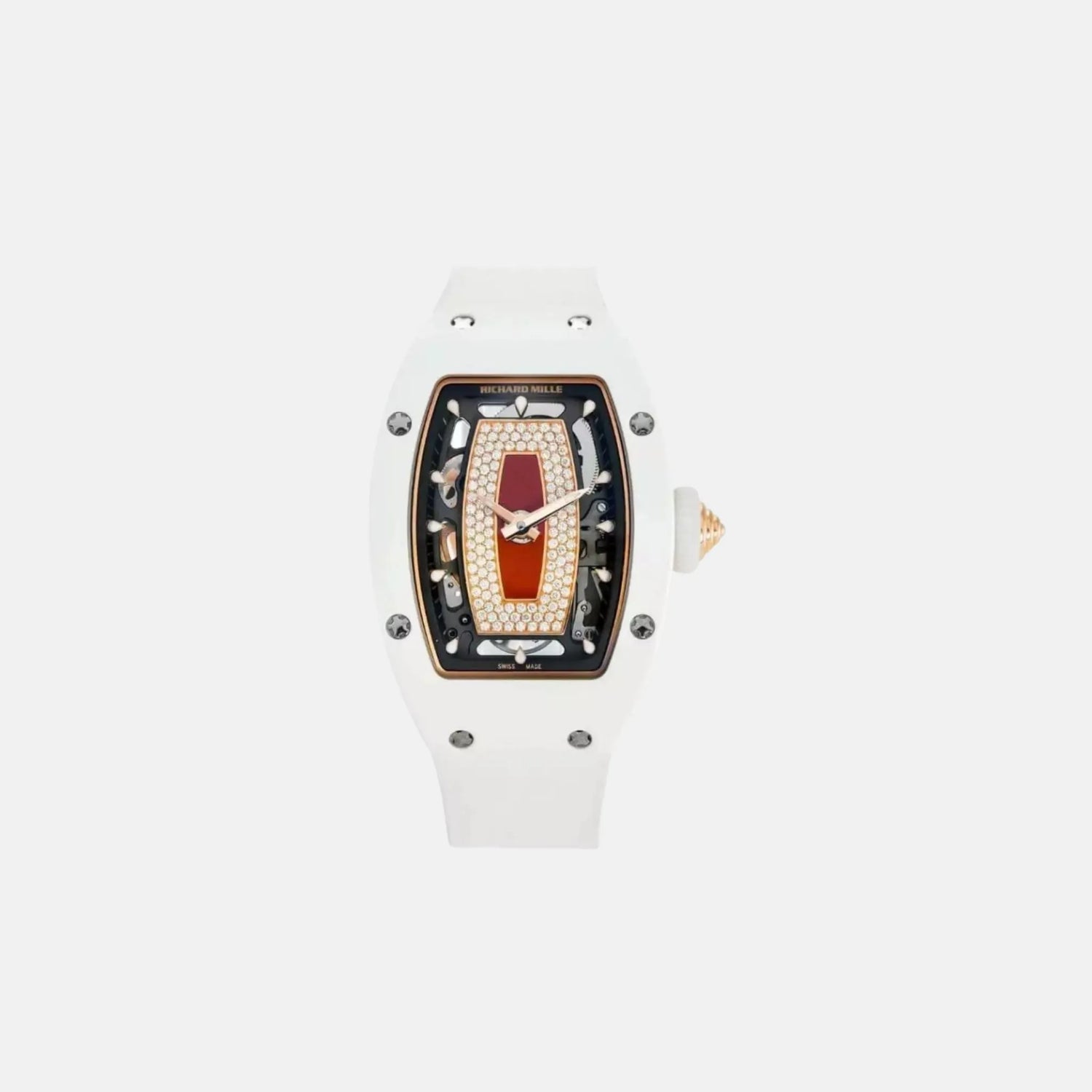 Richard Mille RM07-01 RG-ATZ Diamond White Ceramic Red Jasper Dial