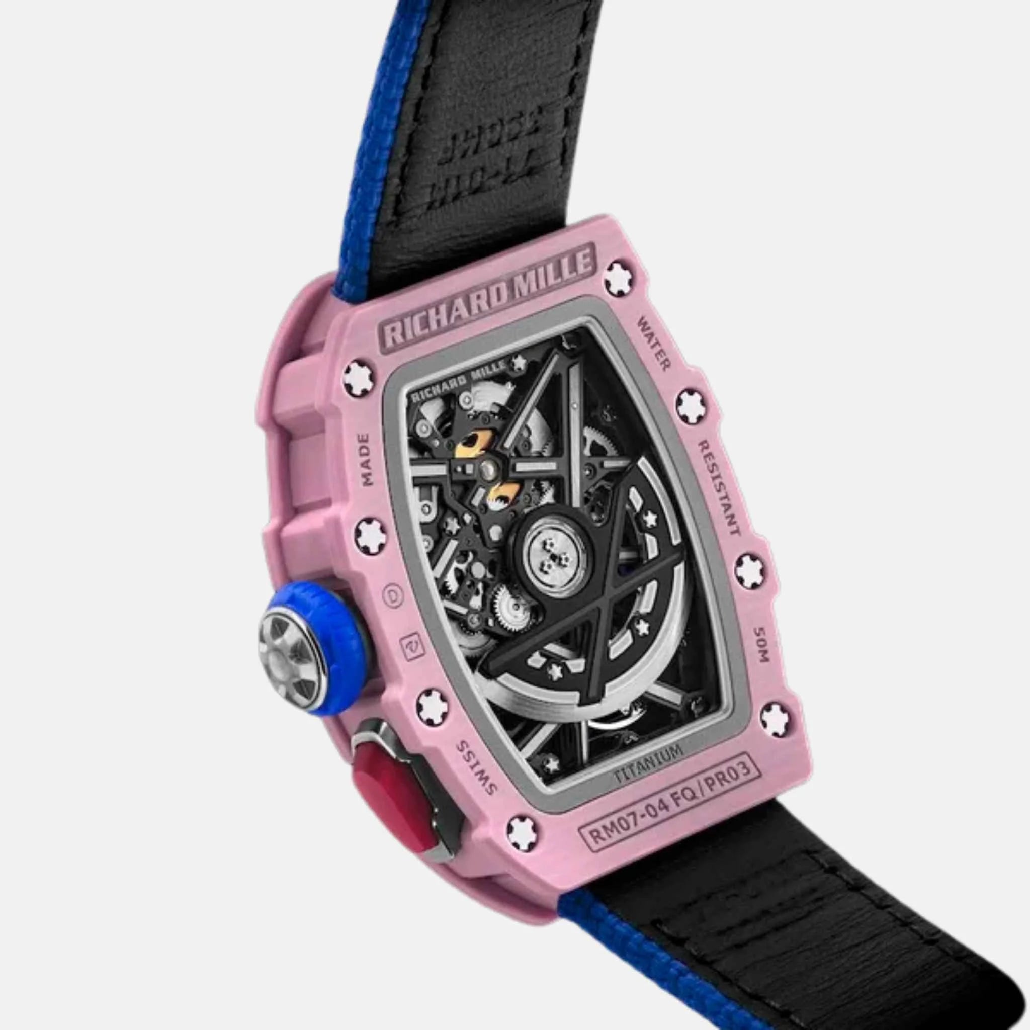 Richard Mille RM07-04 Yuliya Levchenko Blue and Pink, Back