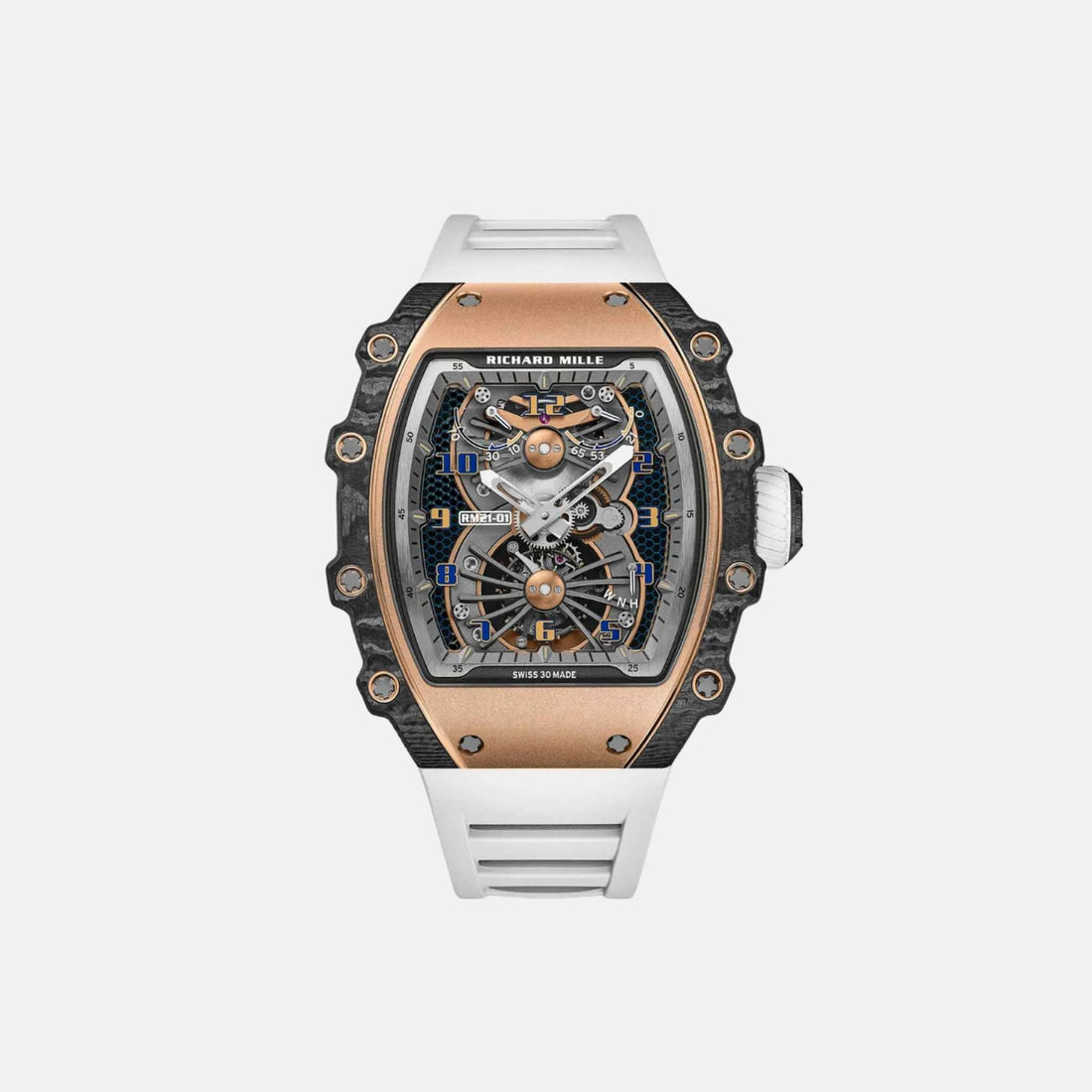 Richard Mille RM21-01 Tourbillon Aerodyne Rose Gold Carbon Dial