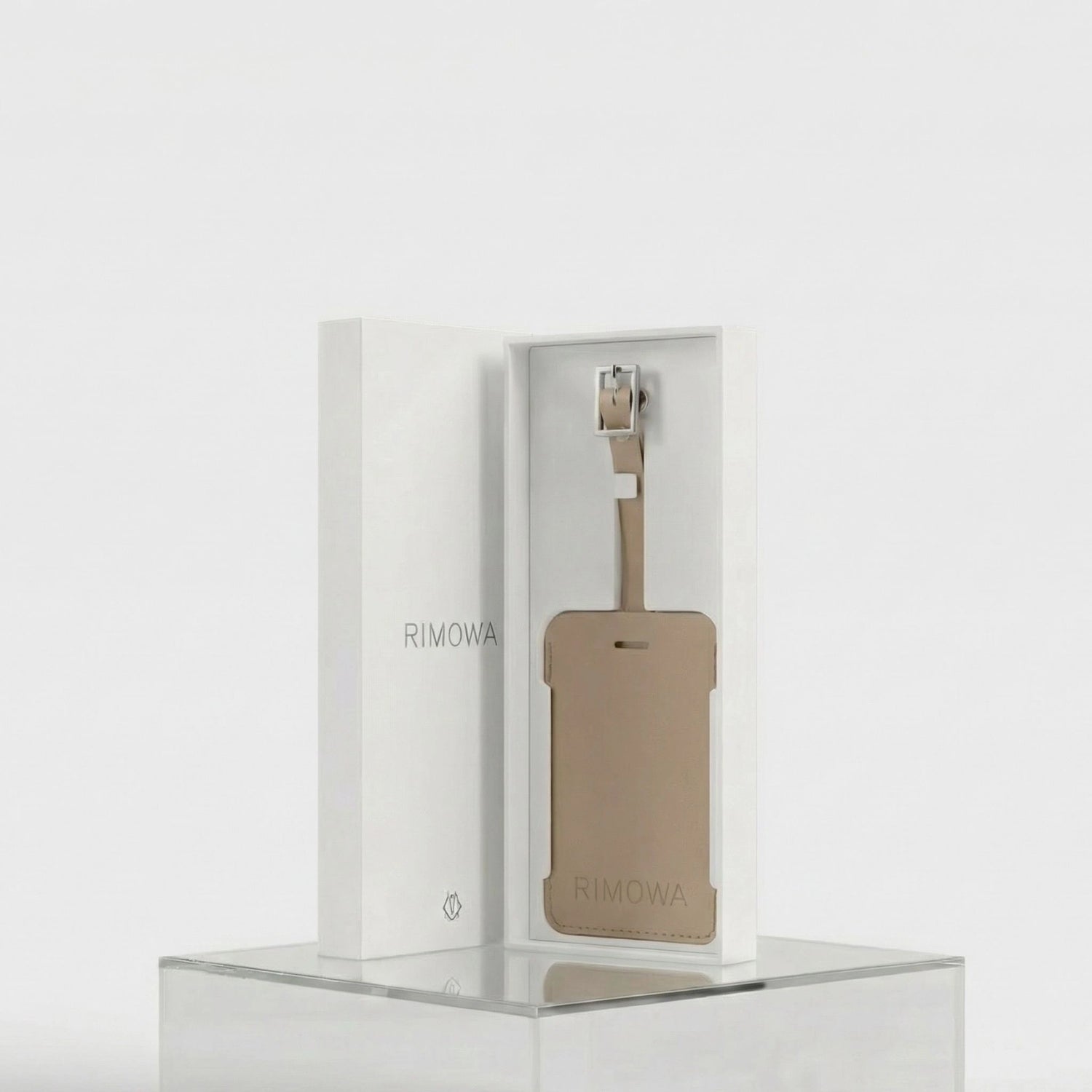 Rimowa Address Holder, Taupe Beige, Full Studio