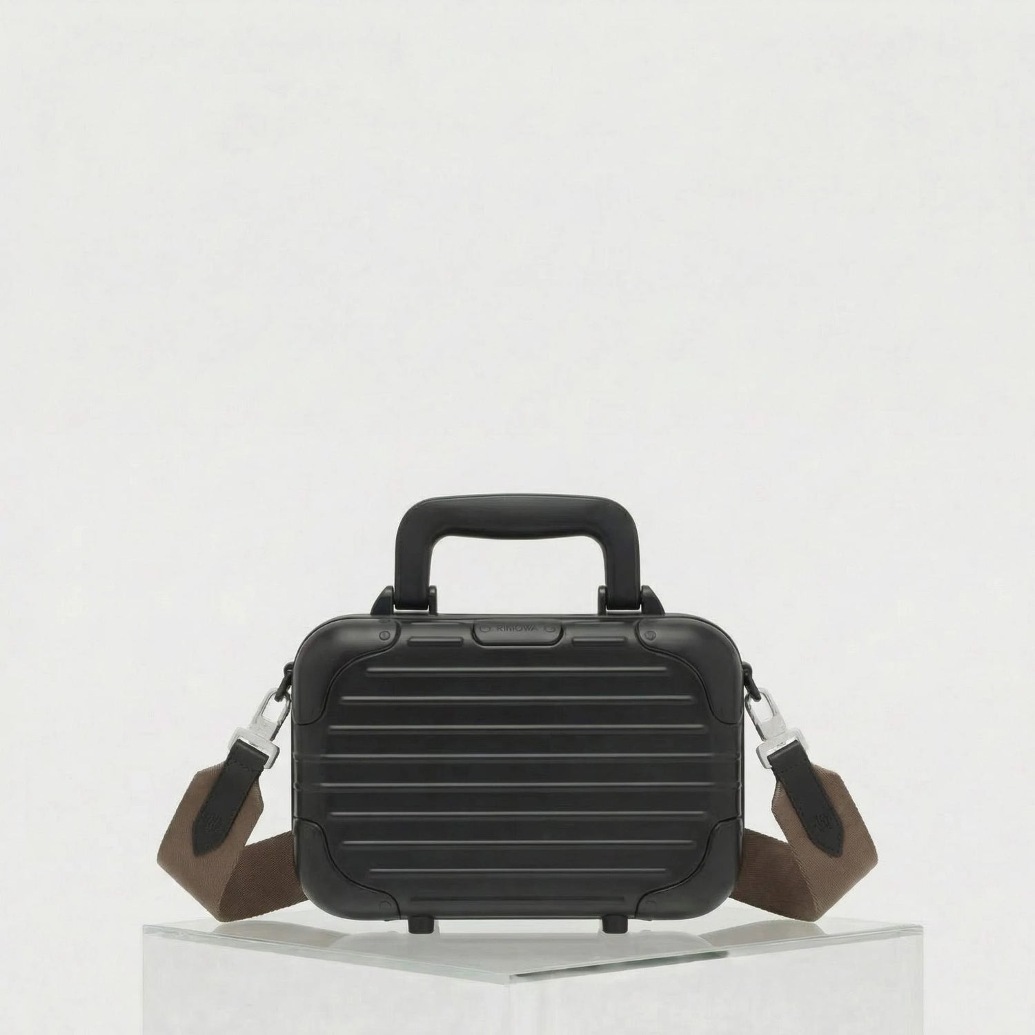 Rimowa Adjustable Shoulder Strap, Brown with bag, Front