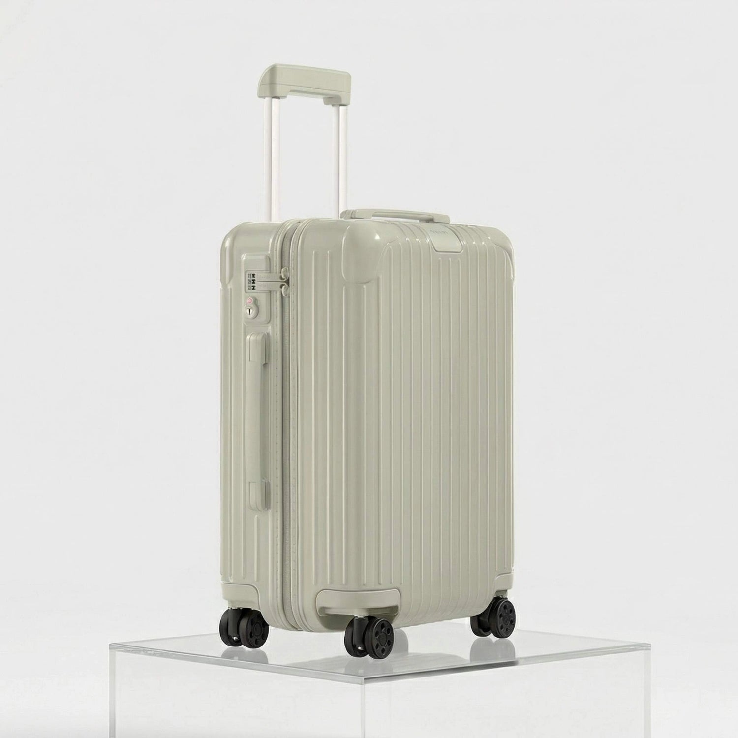 Rimowa Essential Cabin, Gloss Clay Beige, Studio, Side