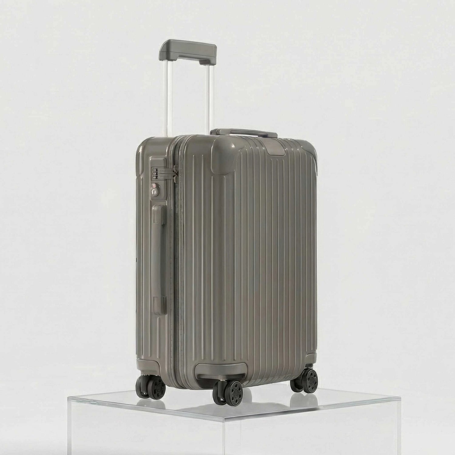 Rimowa Essential Cabin, Gloss Slate Grey, Studio, Side