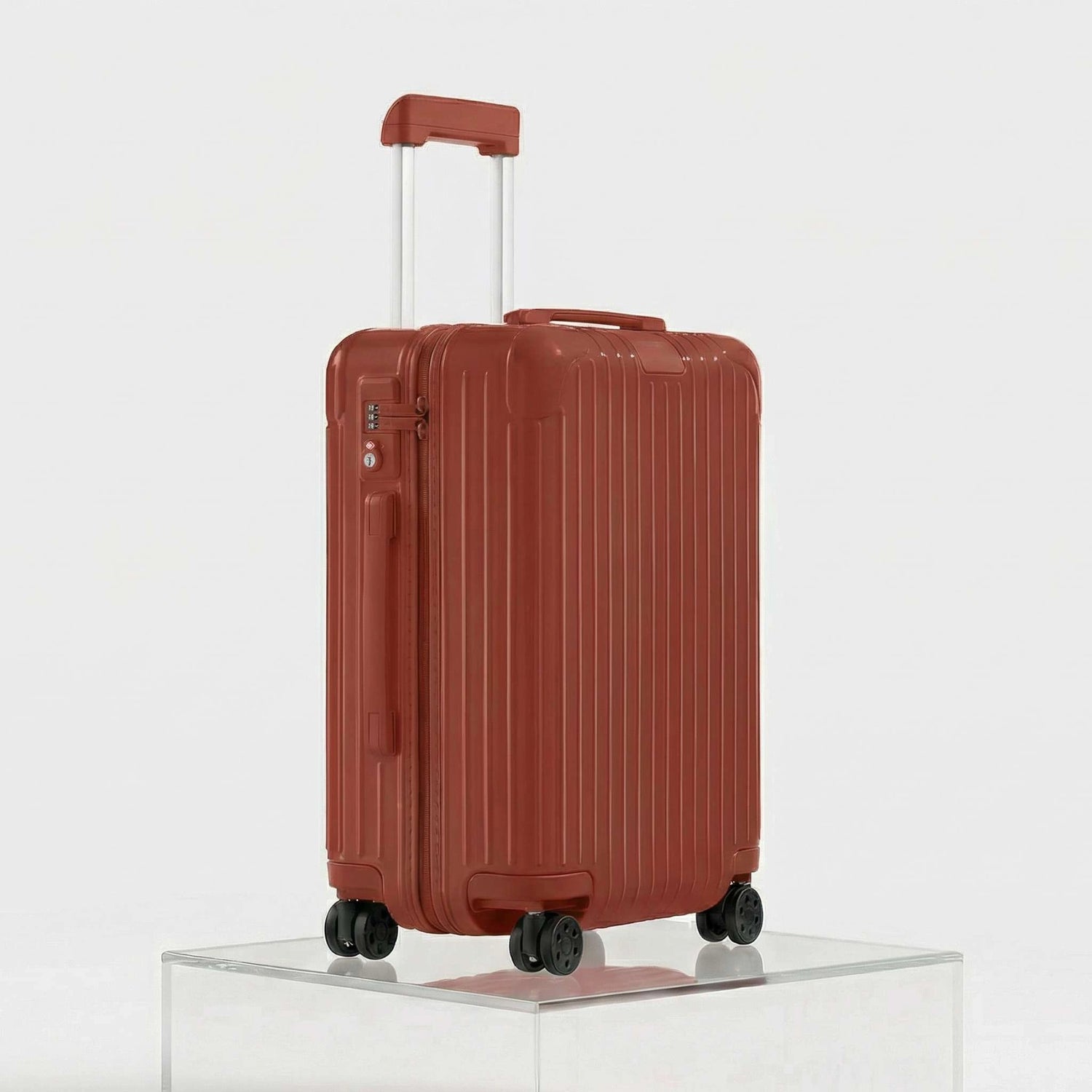 Rimowa Essential Cabin, Terra Cotta Red, Studio, Side