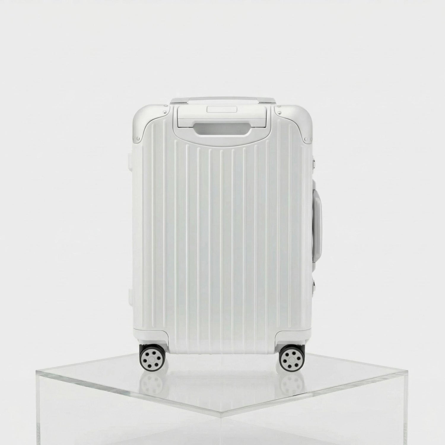 Rimowa Cabin Hybrid Gloss White, Back, Studio