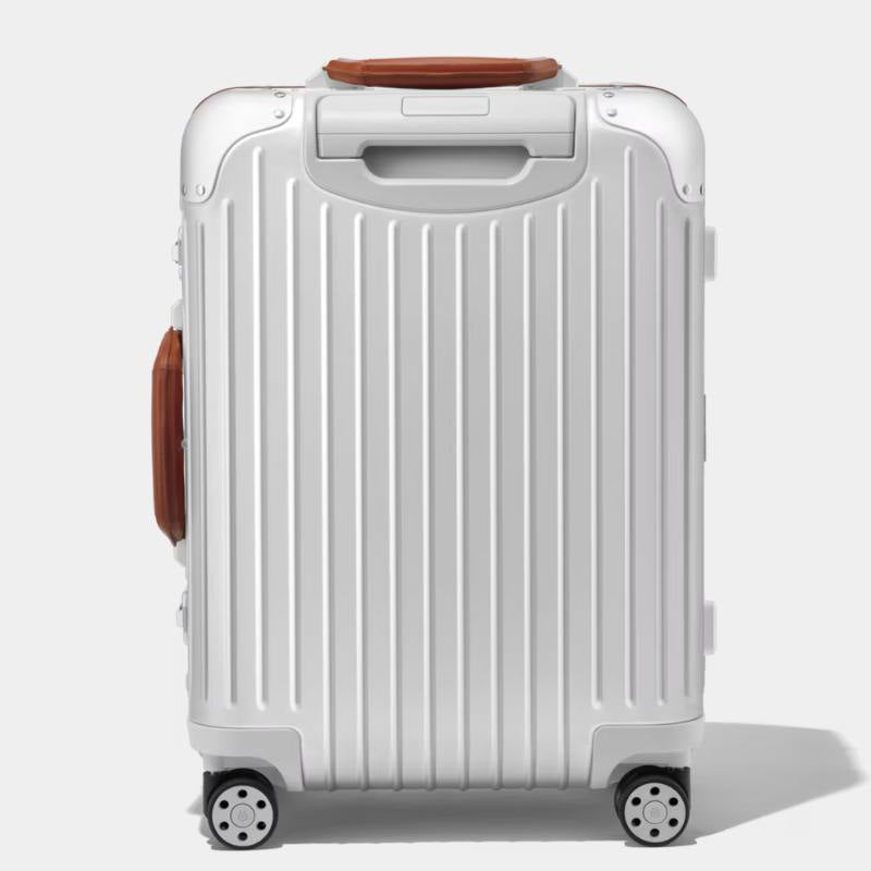 Rimowa Cabin Twist Original Collection, Silver and Brown, Back View