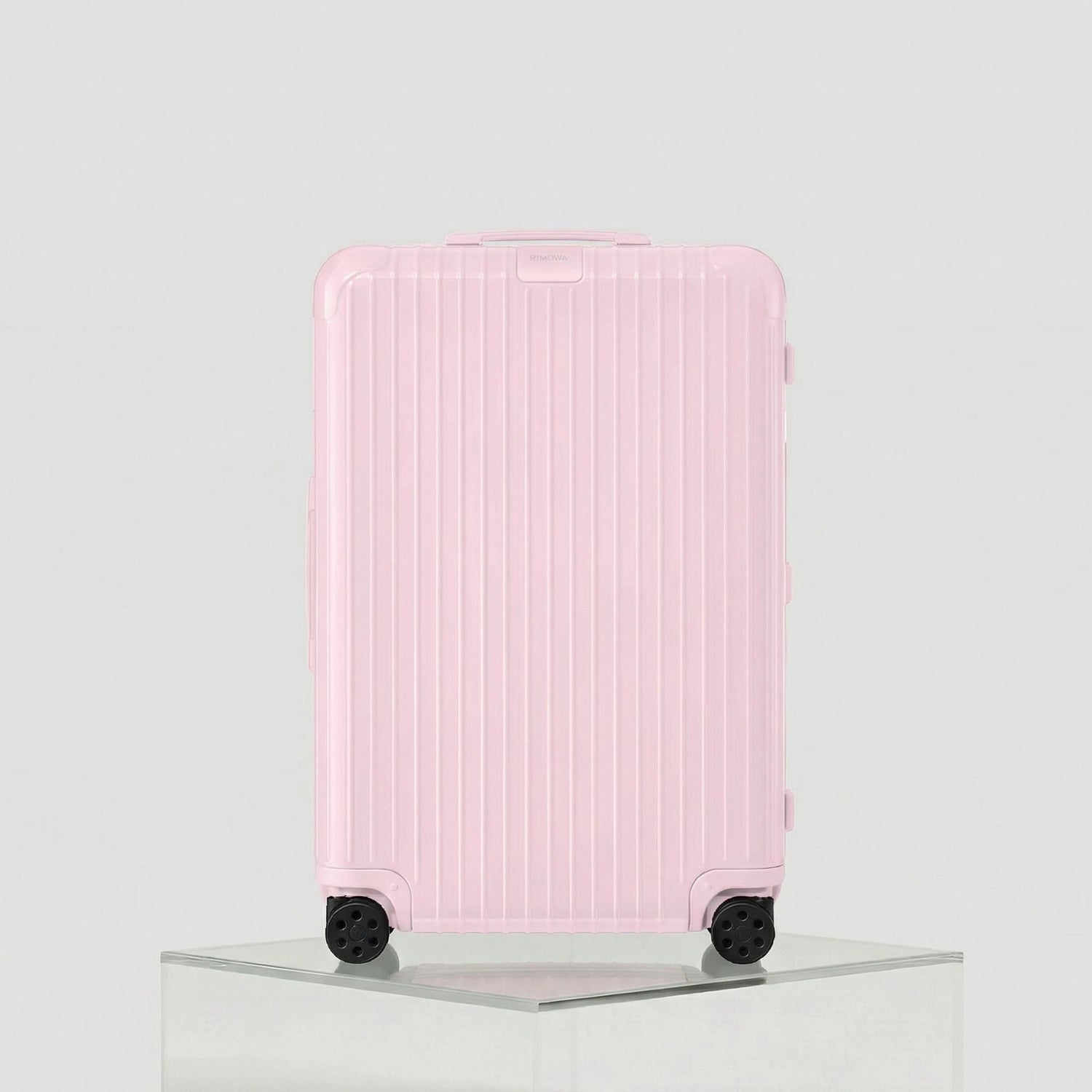 Rimowa Essential Check In L, Gloss Ballerina Pink, Studio, Front