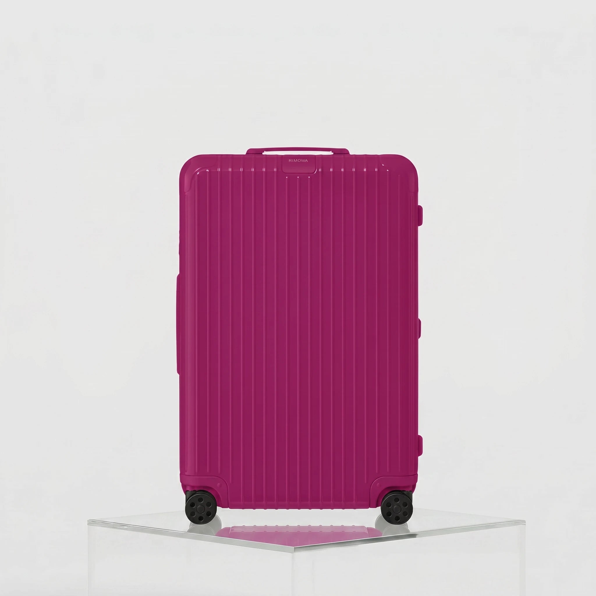 Rimowa Essential Check In L, Gloss Magenta Purple, Front