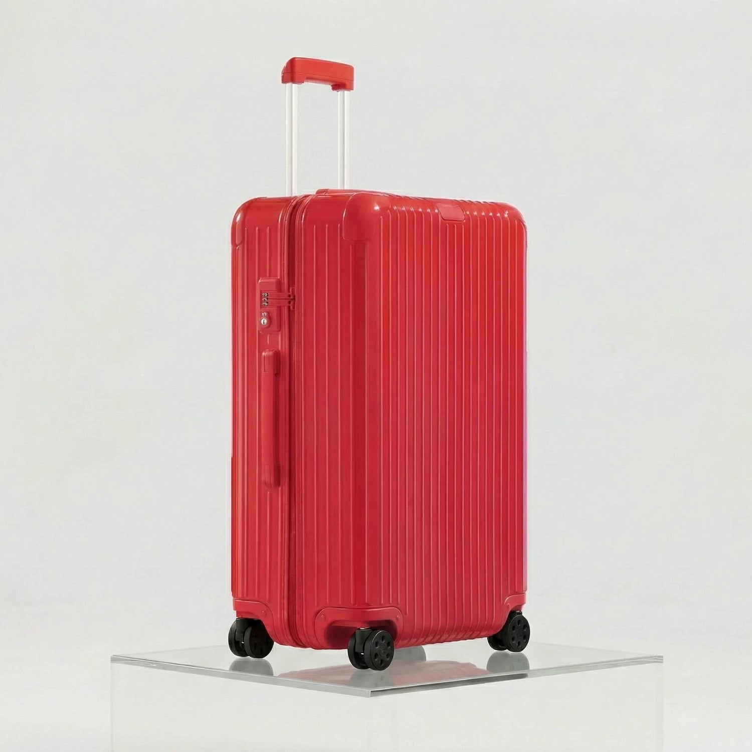 Rimowa Essential Check In L, Gloss Red, Studio, Side