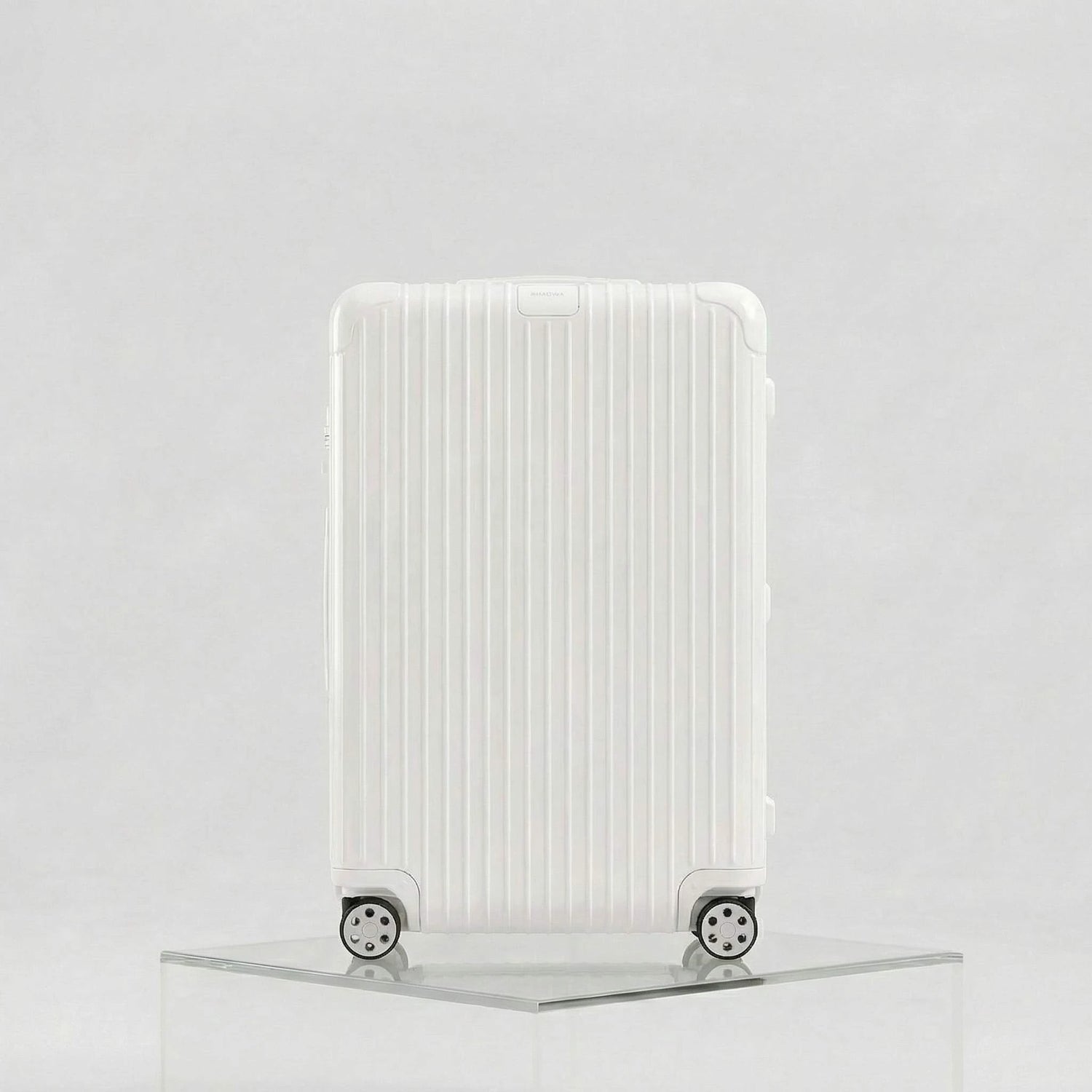 Rimowa Essential Check In L, Gloss White, Studio, Front