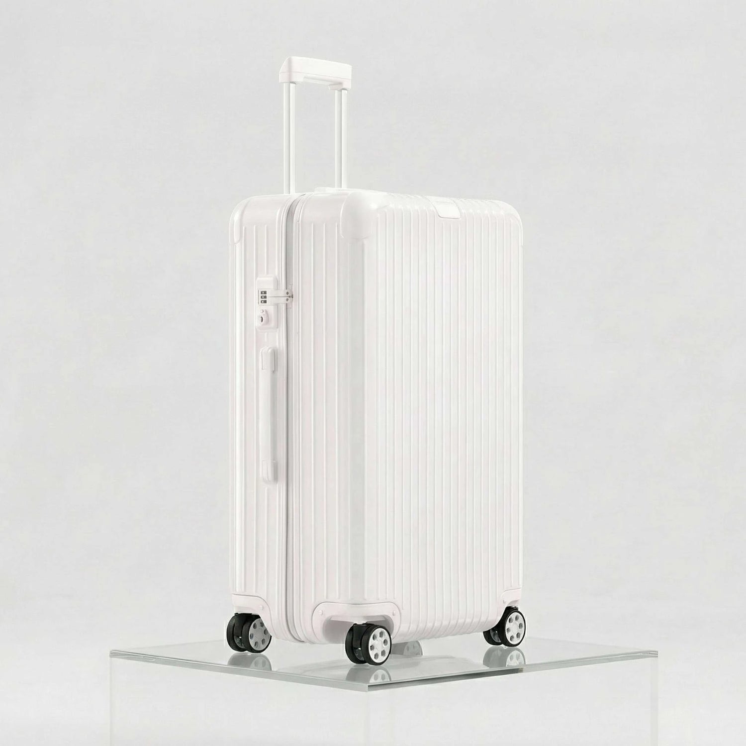 Rimowa Essential Check In L, Gloss White, Studio, Side