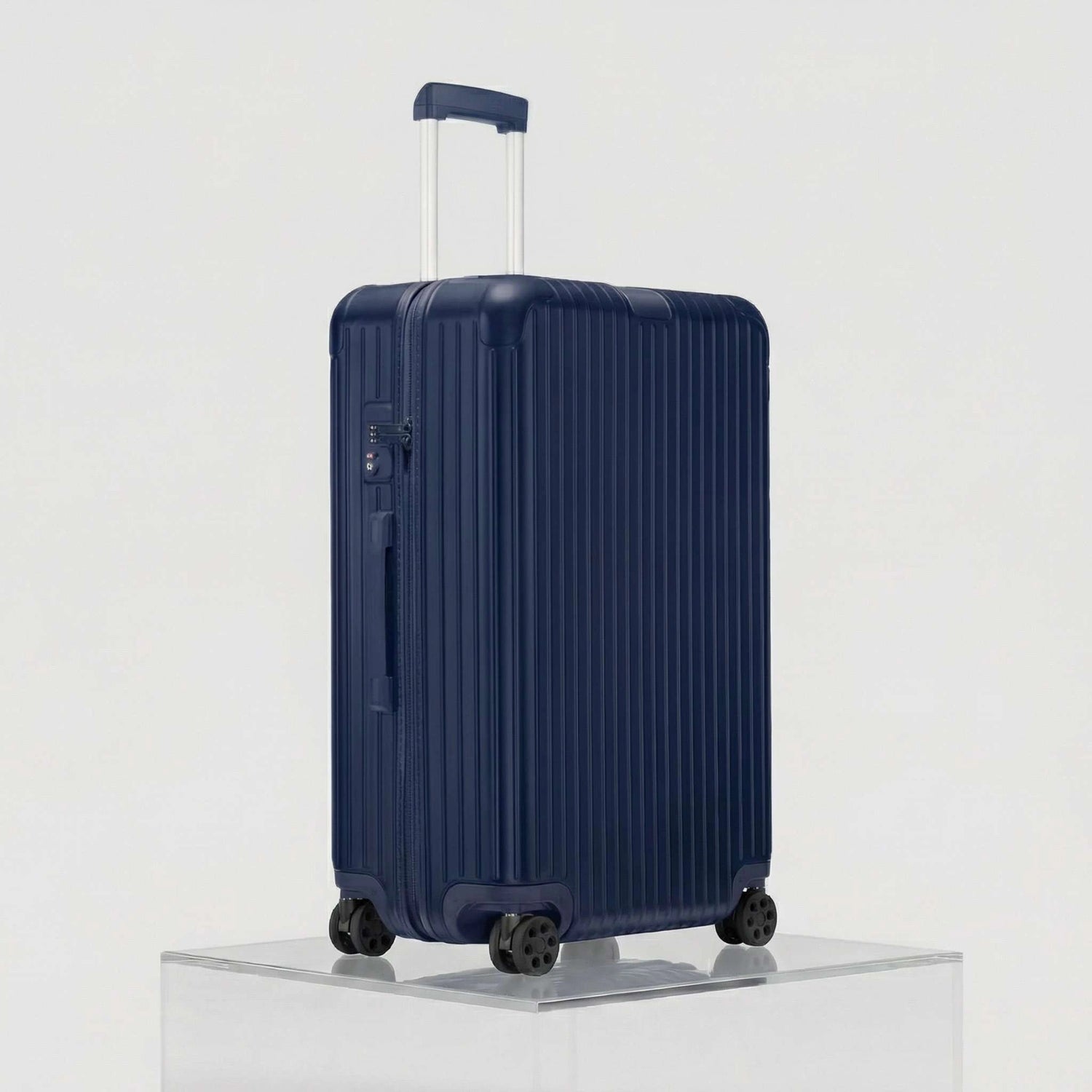 Rimowa Essential Check In L, Matte Blue, Studio, Side