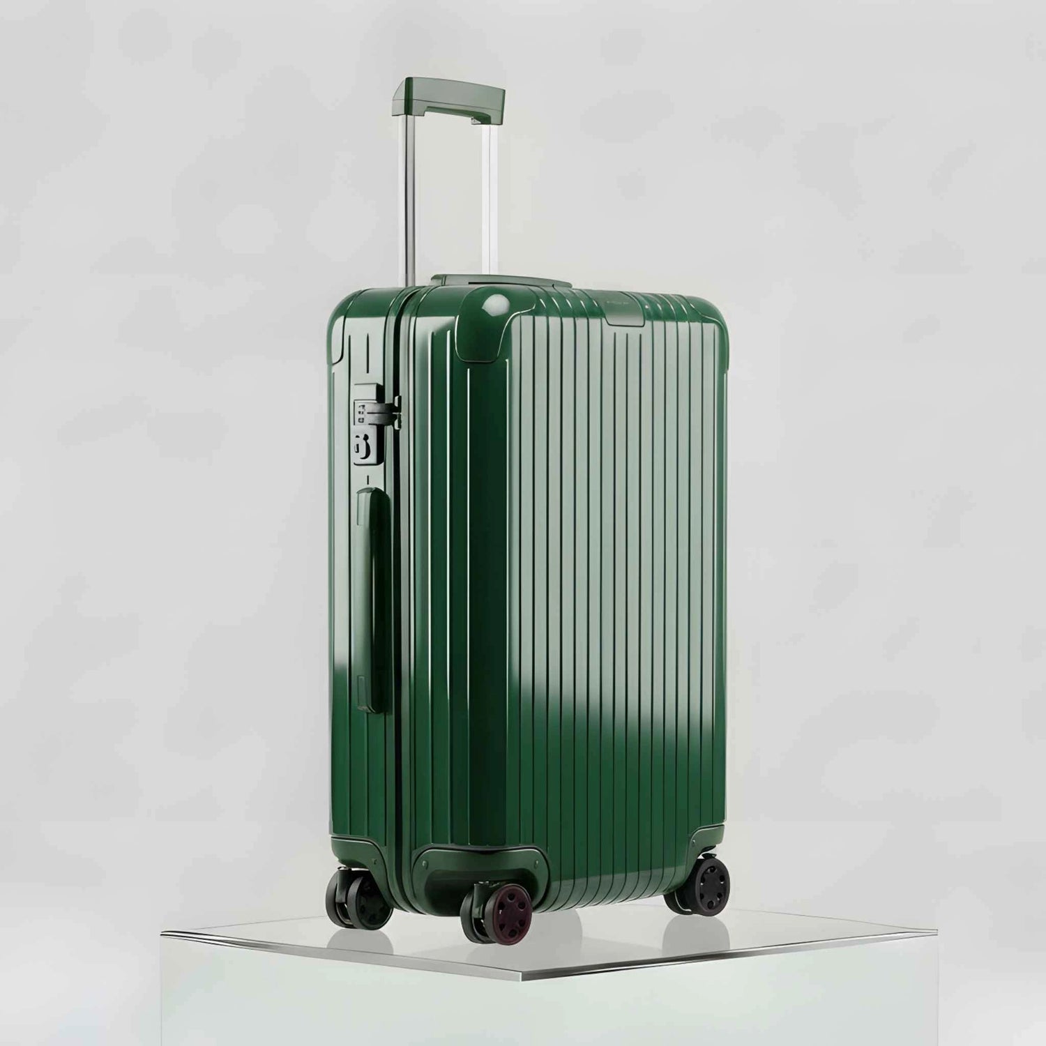 Rimowa Essential Check In M Gloss Green, Side, Studio