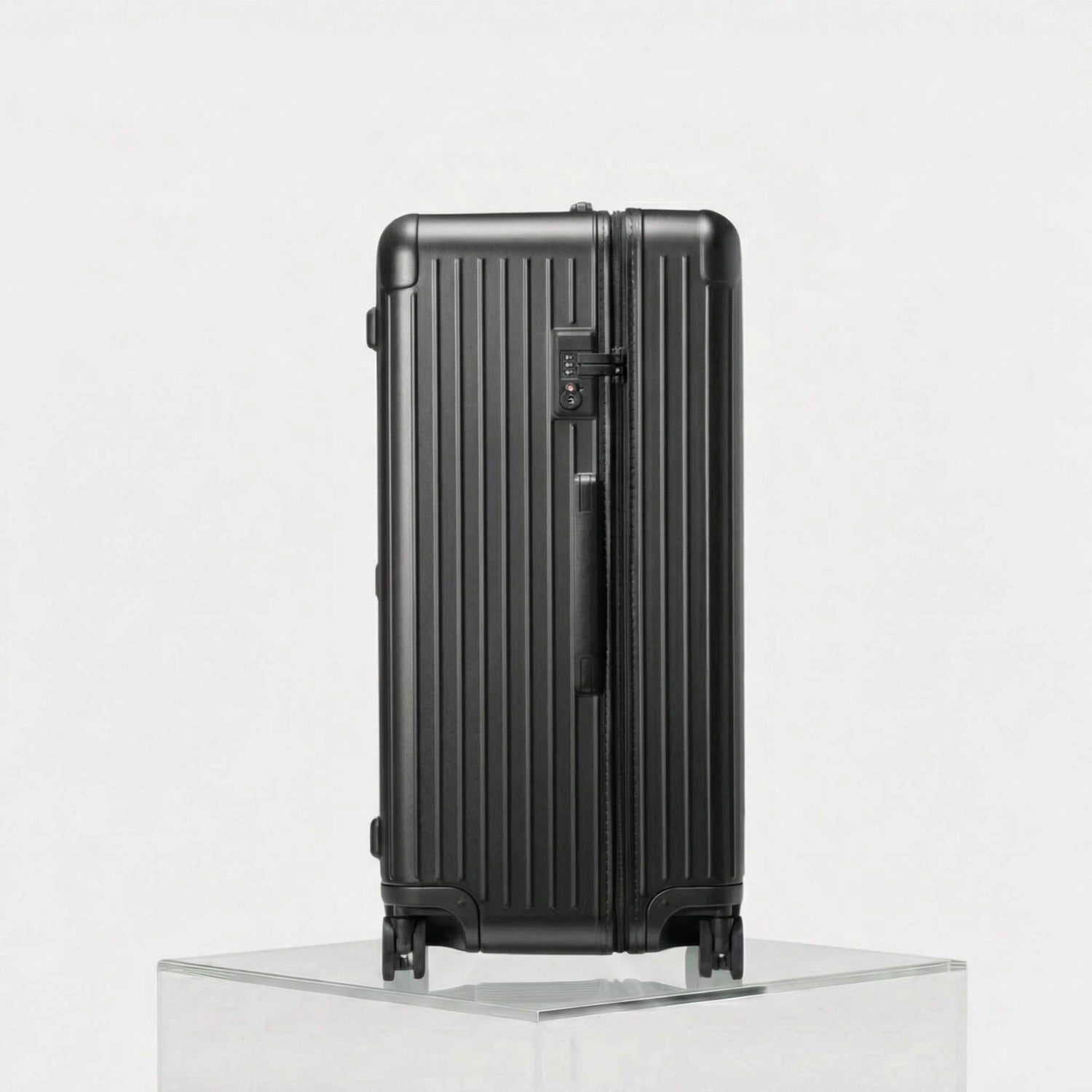 Rimowa Essential Trunk Plus, Matte Black, Studio, Side