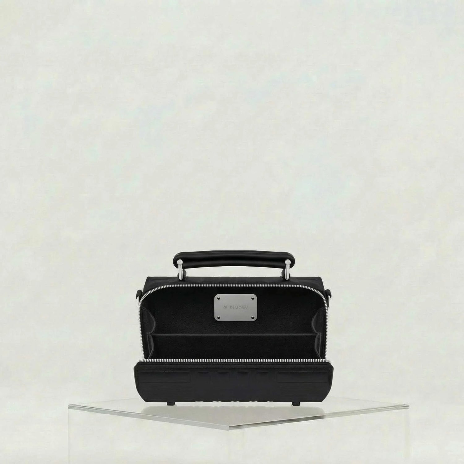 Rimowa Groove Leather Cross Body Bag Small, Black, Inside, Studio