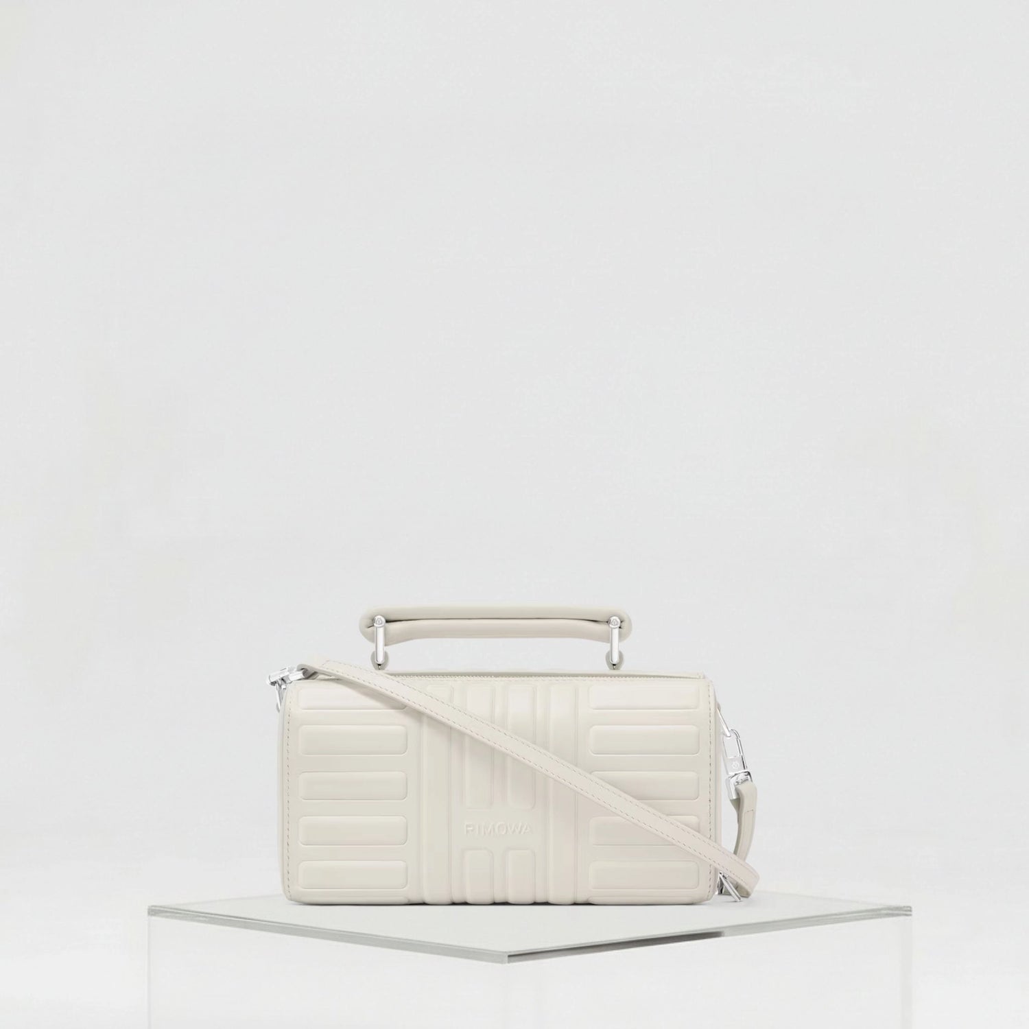 Rimowa Groove Leather Cross Body Bag Small Chalk Beige