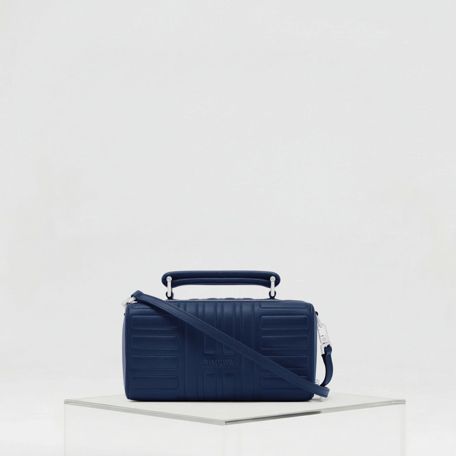 Rimowa Groove Leather Cross Body Bag Small, Ink Blue, front