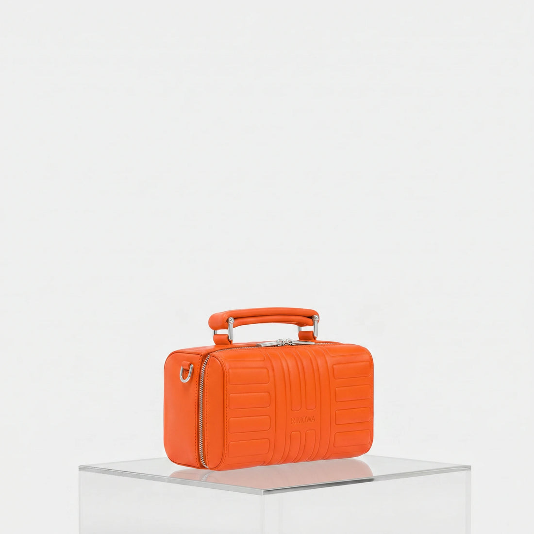 Rimowa Groove Leather Cross Body Bag Small, Orange, Side