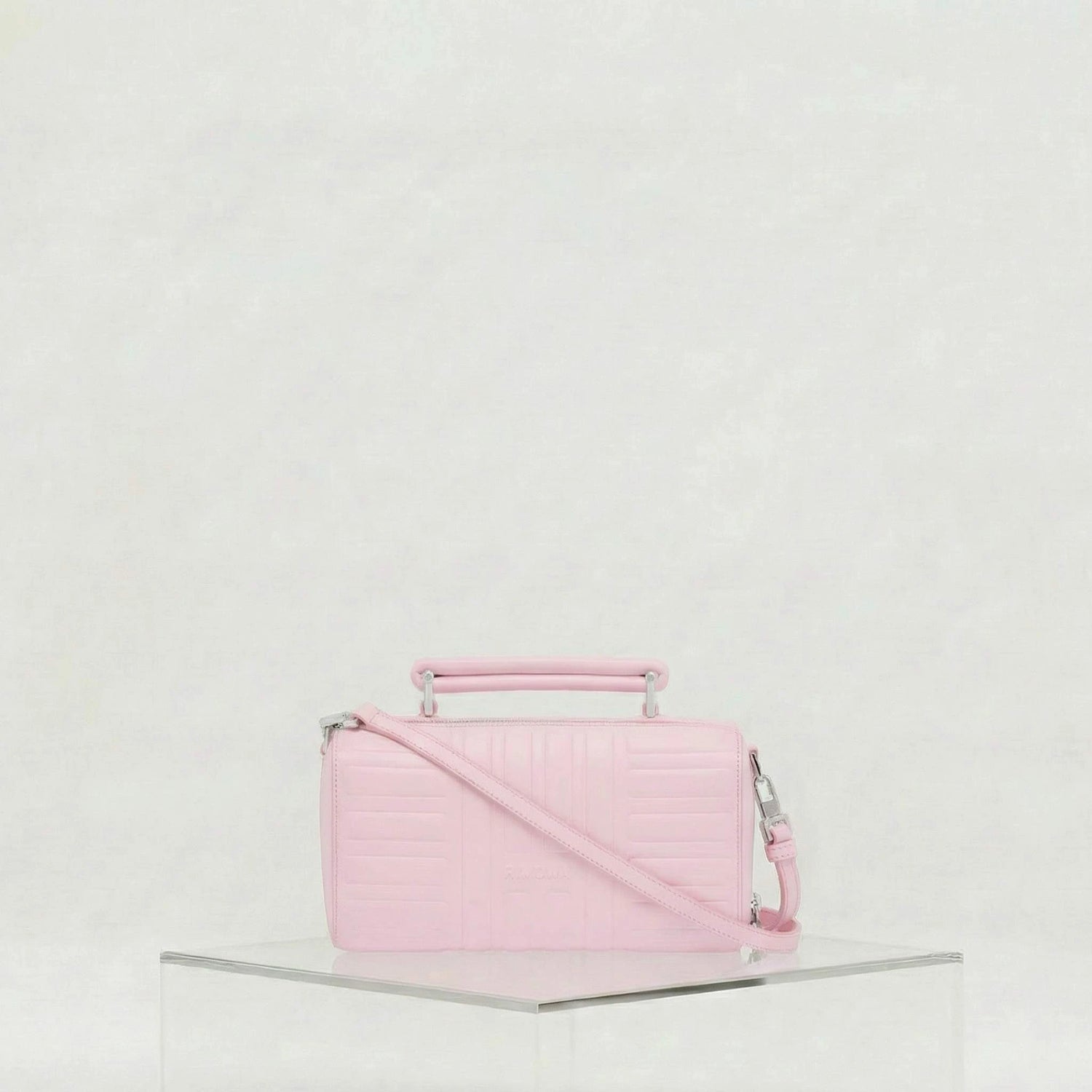 Rimowa Groove Leather Cross Body Bag Small, Pink, Front, Studio