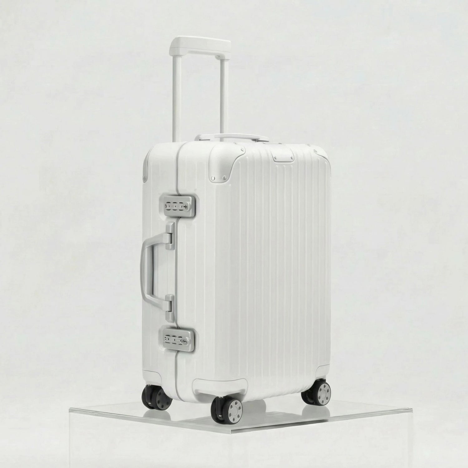 Rimowa Hybrid Cabin, White, Side, Studio
