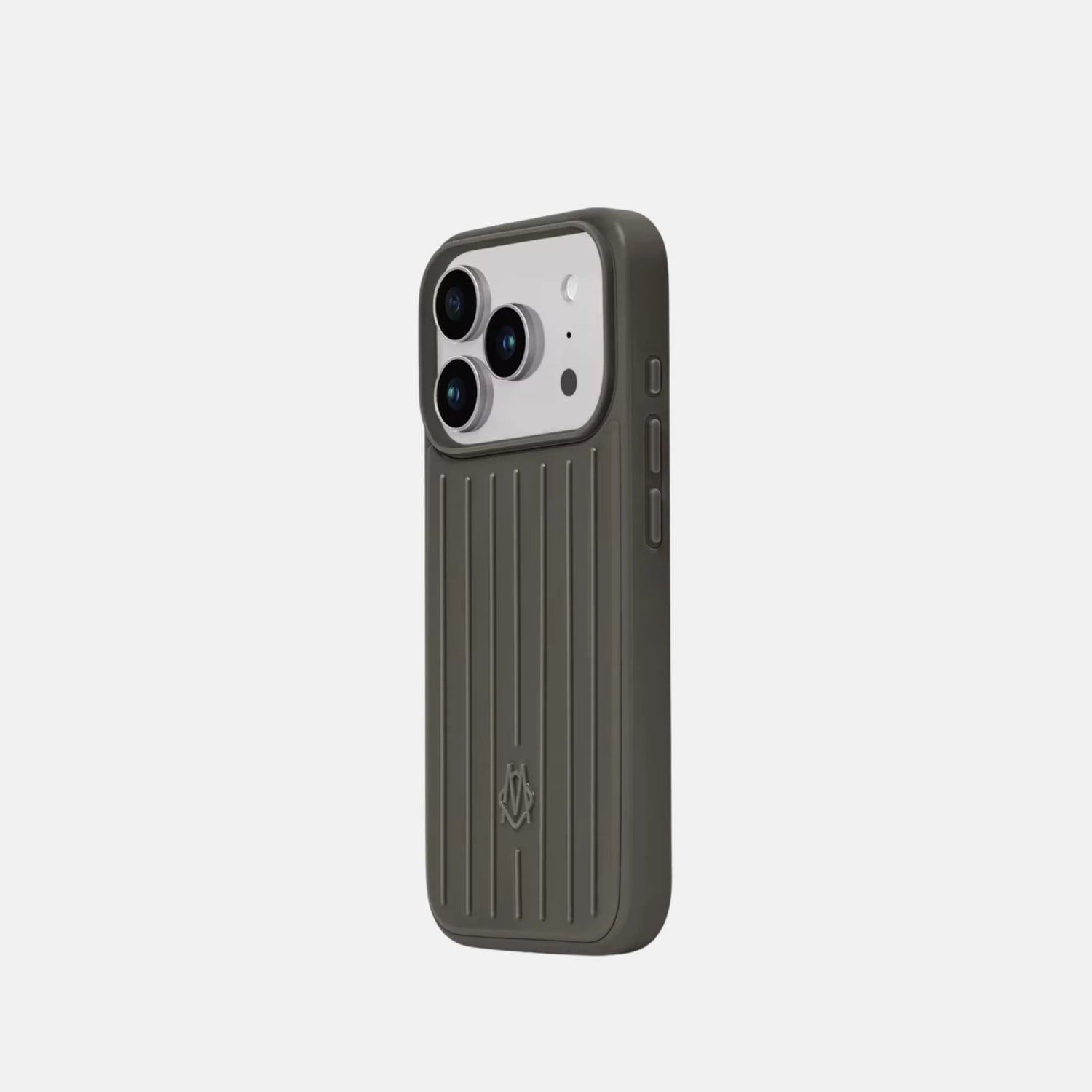 Rimowa iPhone 17 Pro MagSafe Compatible Case, Slate Grey, Side