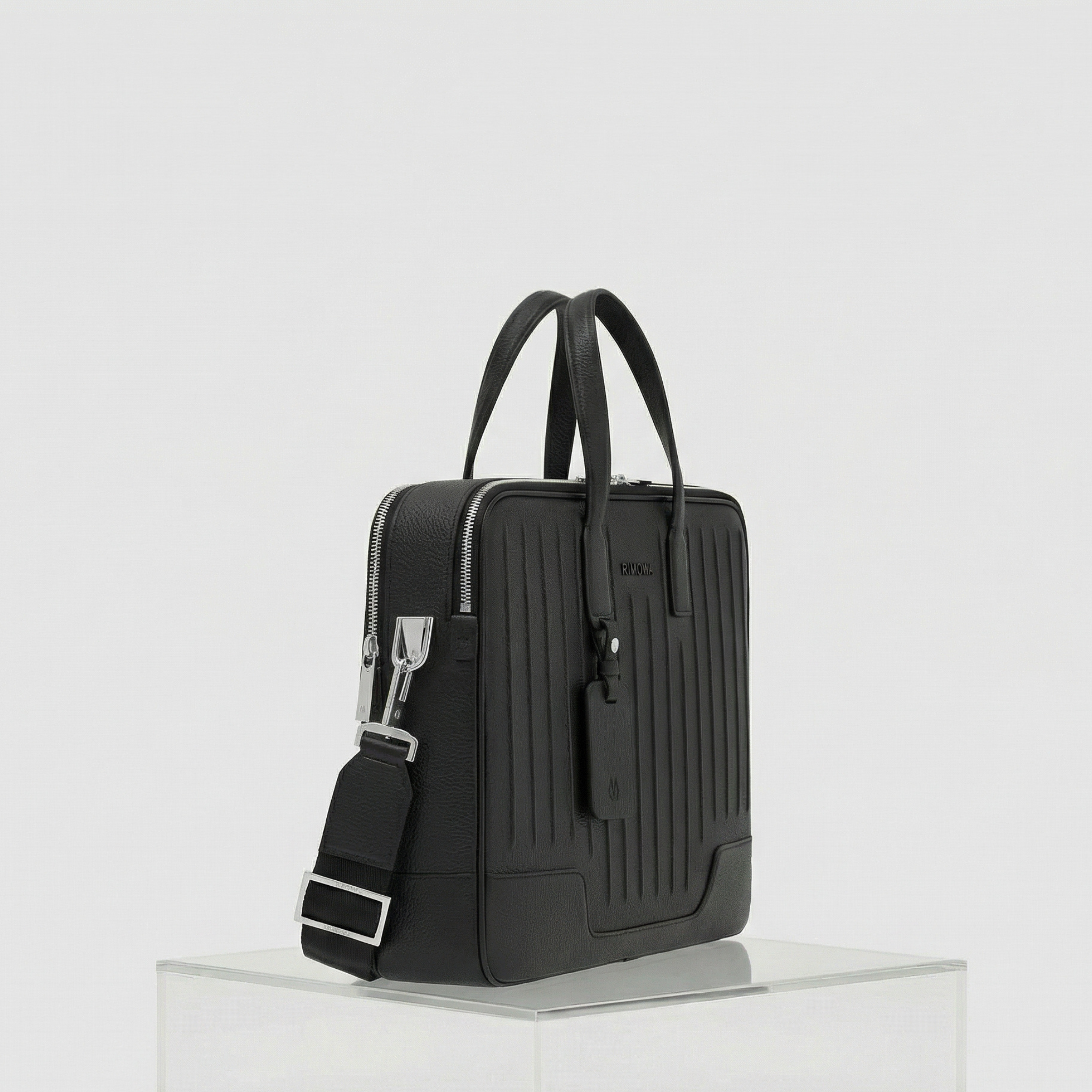 Rimowa Never Still Leather Briefcase, Side