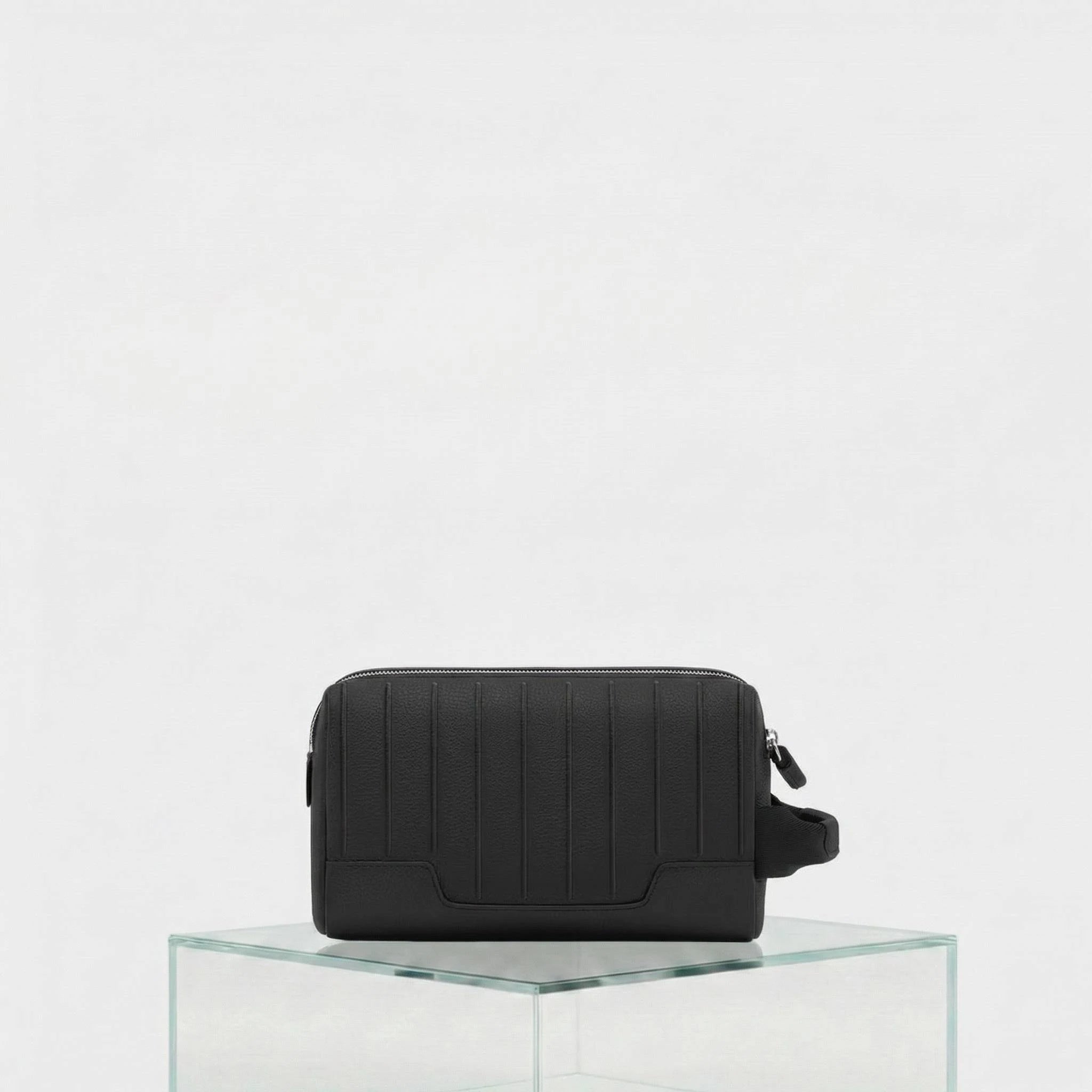 Rimowa Never Still Leather Toiletry Bag, Black, Back