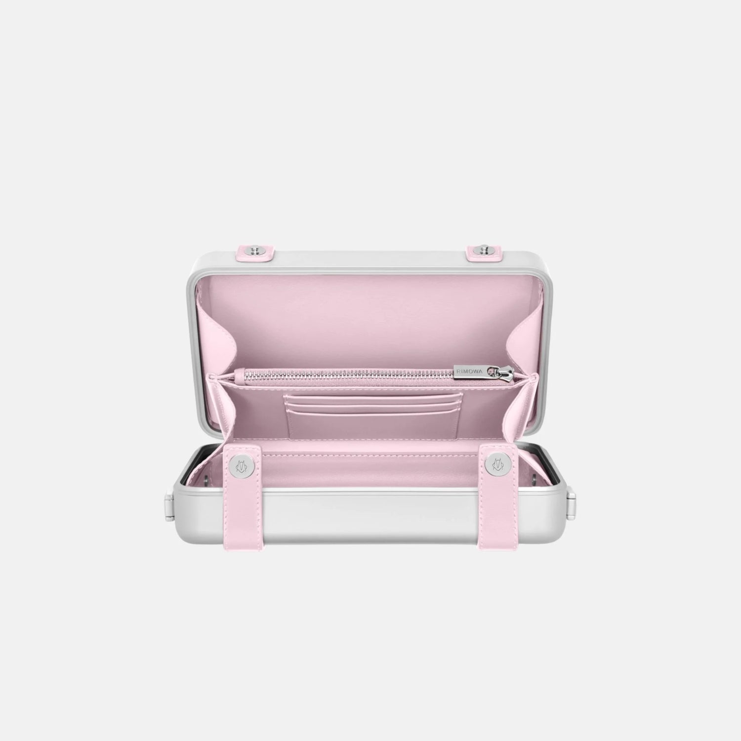Rimowa Personal Aluminium Cross-Body Bag, Ballerina Pink, Inside