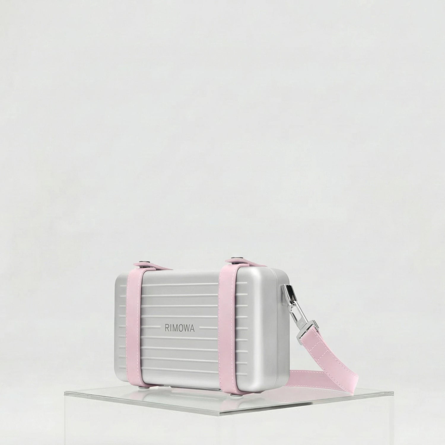Rimowa Personal Aluminium Cross-Body Bag, Ballerina Pink, Side