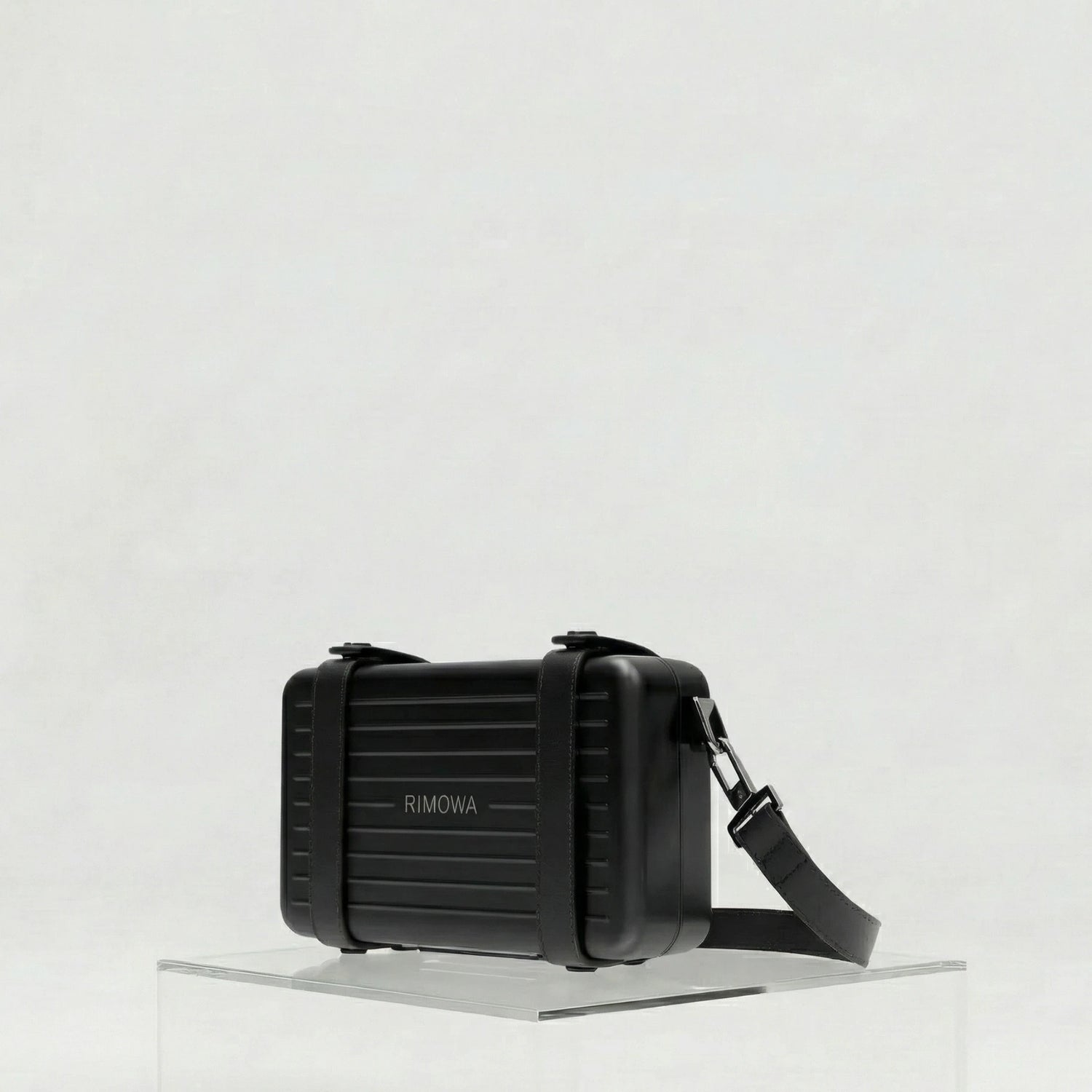 Rimowa Personal Aluminium Cross-Body Bag, Black, Front