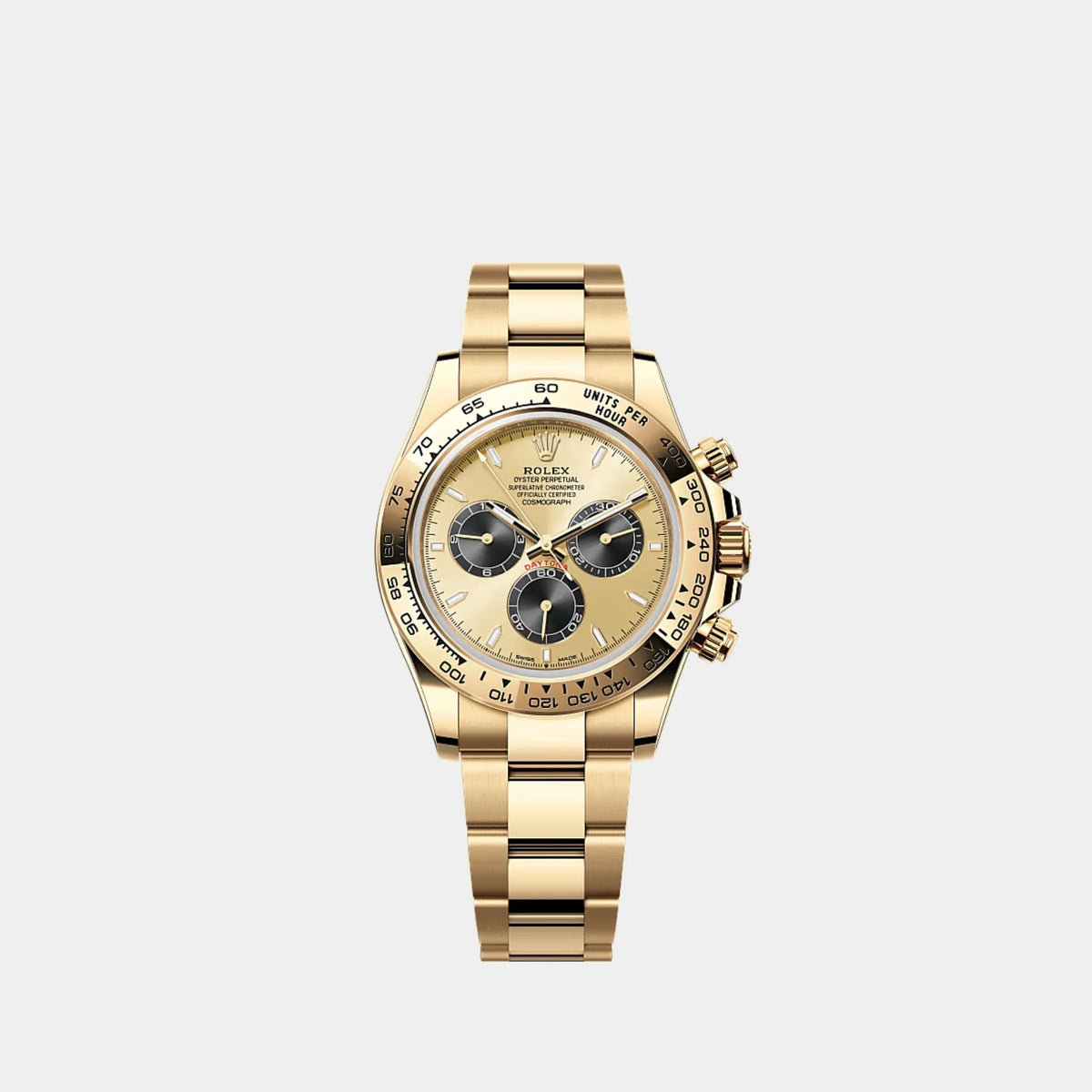 ساعة Cosmograph Daytona Oyster 40 مم من ذهب أصفر 126508-0006
