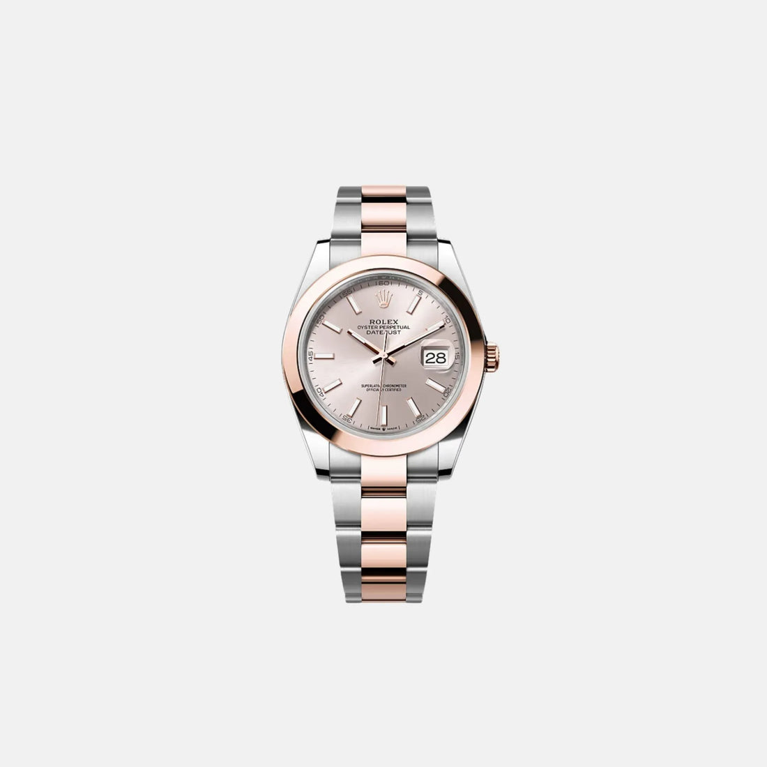 Rolex Datejust 41 126301 SUIO Sundust Dial Rose Gold Oyster Bracelet