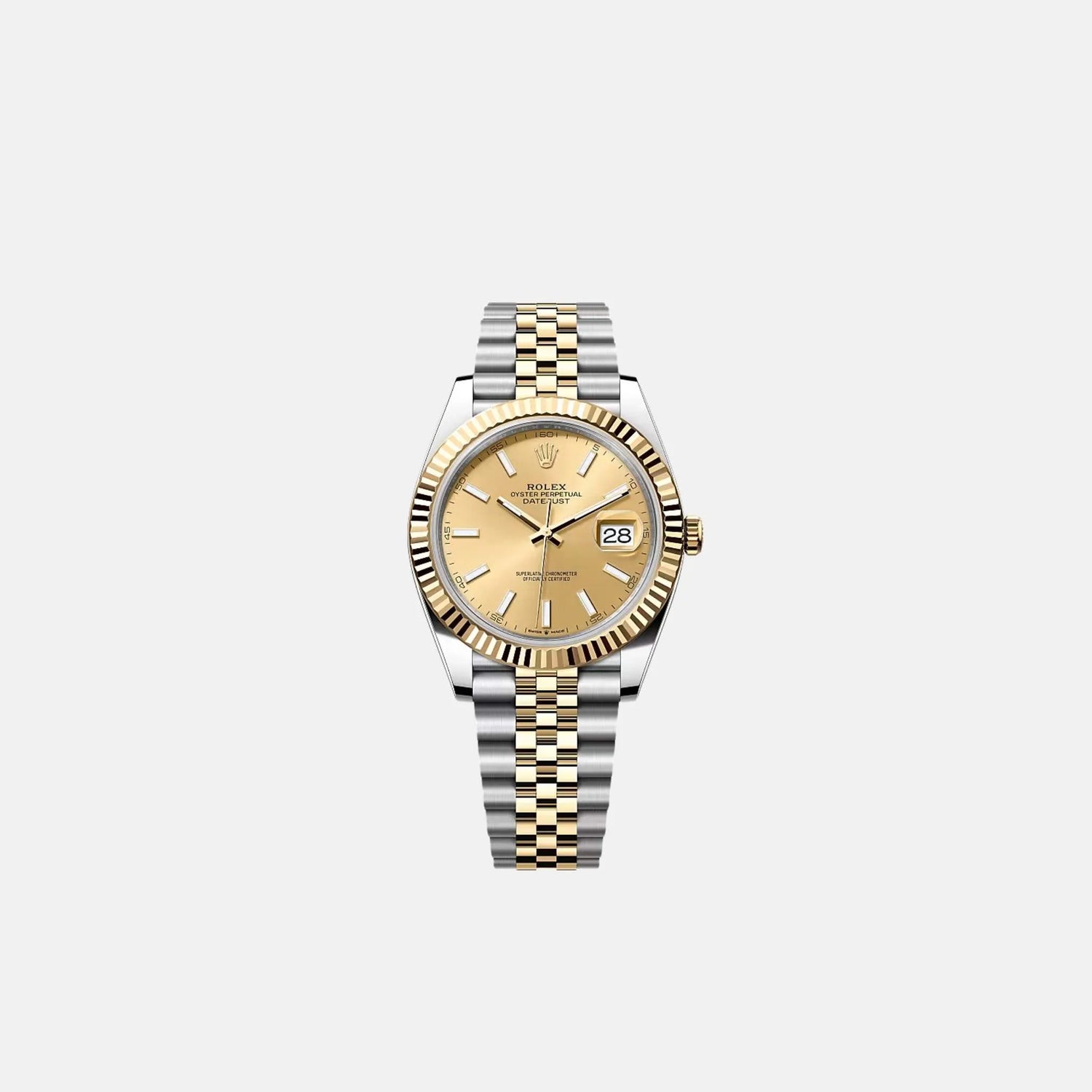 Rolex Datejust 41 126333-0010 Champagne Dial Oystersteel Yellow