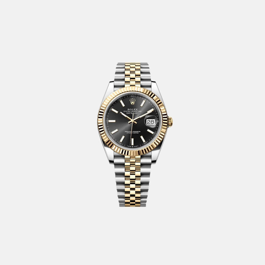 Rolex Datejust 41 126333-0014 Black Dial Oystersteel Yellow Gold