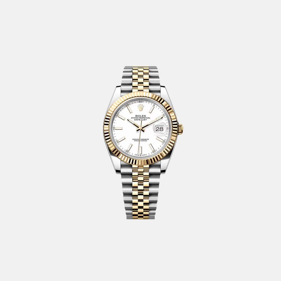 Rolex Datejust 41 126333-0016 مينا شامبانيا من أويسترستيل والذهب الأصفر