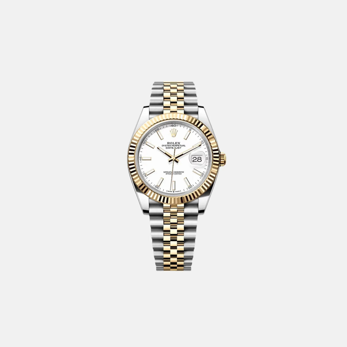 ساعة Rolex Datejust 41 Ref. 126333-0016 بقرص شامبانيا من فولاذ وذهب أصفر