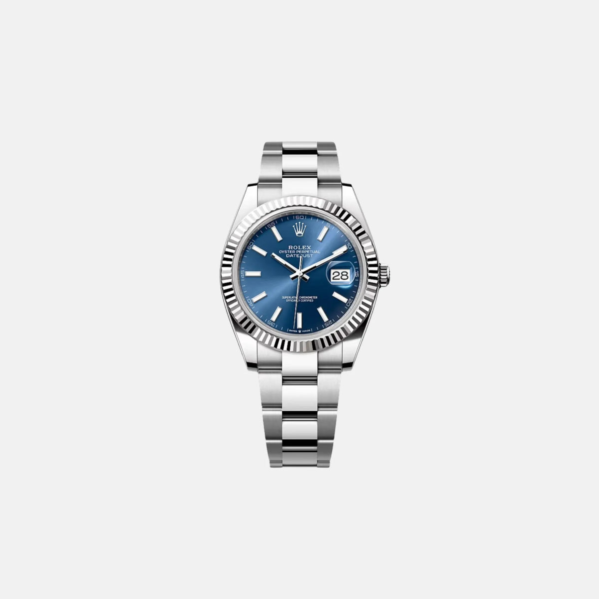 Datejust 41 126334-0001 Blue Index Dial Oyster Bracelet