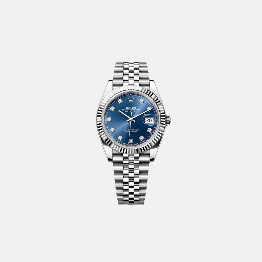 Rolex Datejust 41 126334-0016 Blue Diamond Dial Jubilee Bracelet