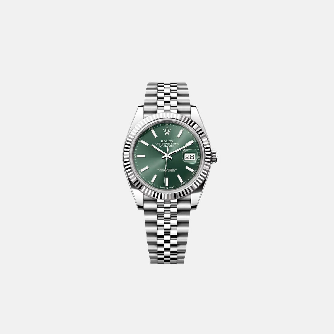 Rolex Datejust 41 126334-0028 Slate Dial White Gold Oyster Bracelet