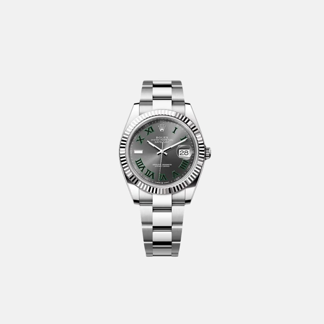 Rolex Datejust 41 M126334-0021 Grey Dial Oyster Bracelet, Front