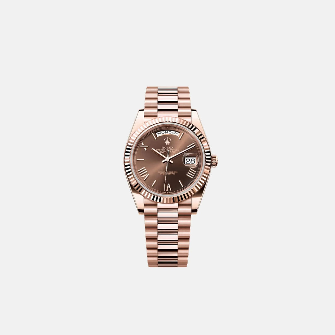 Rolex Day-Date 40 228235-0002 Everose Gold Oyster Bracelet