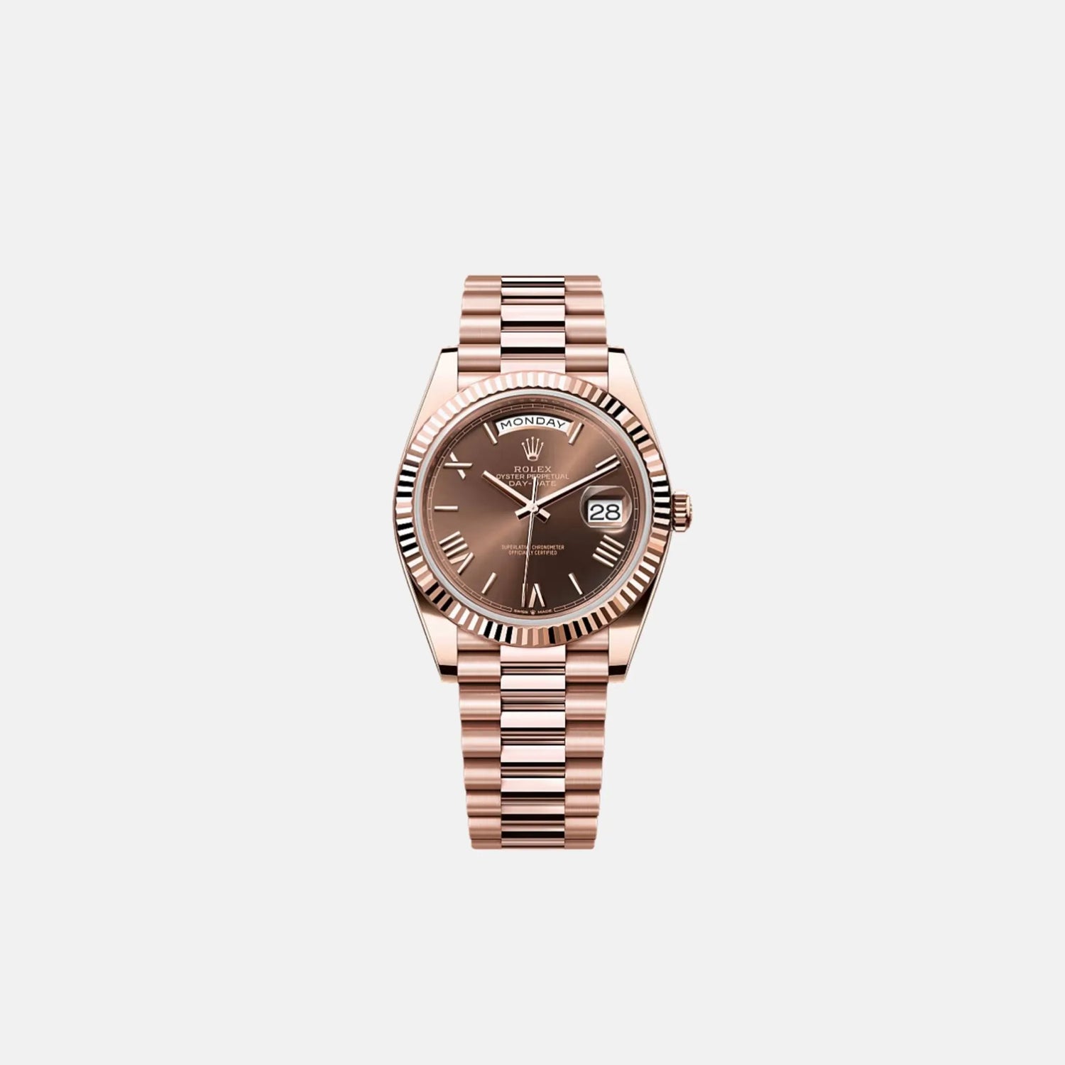 Rolex Day-Date 40 228235-0002 Everose Gold Oyster Bracelet