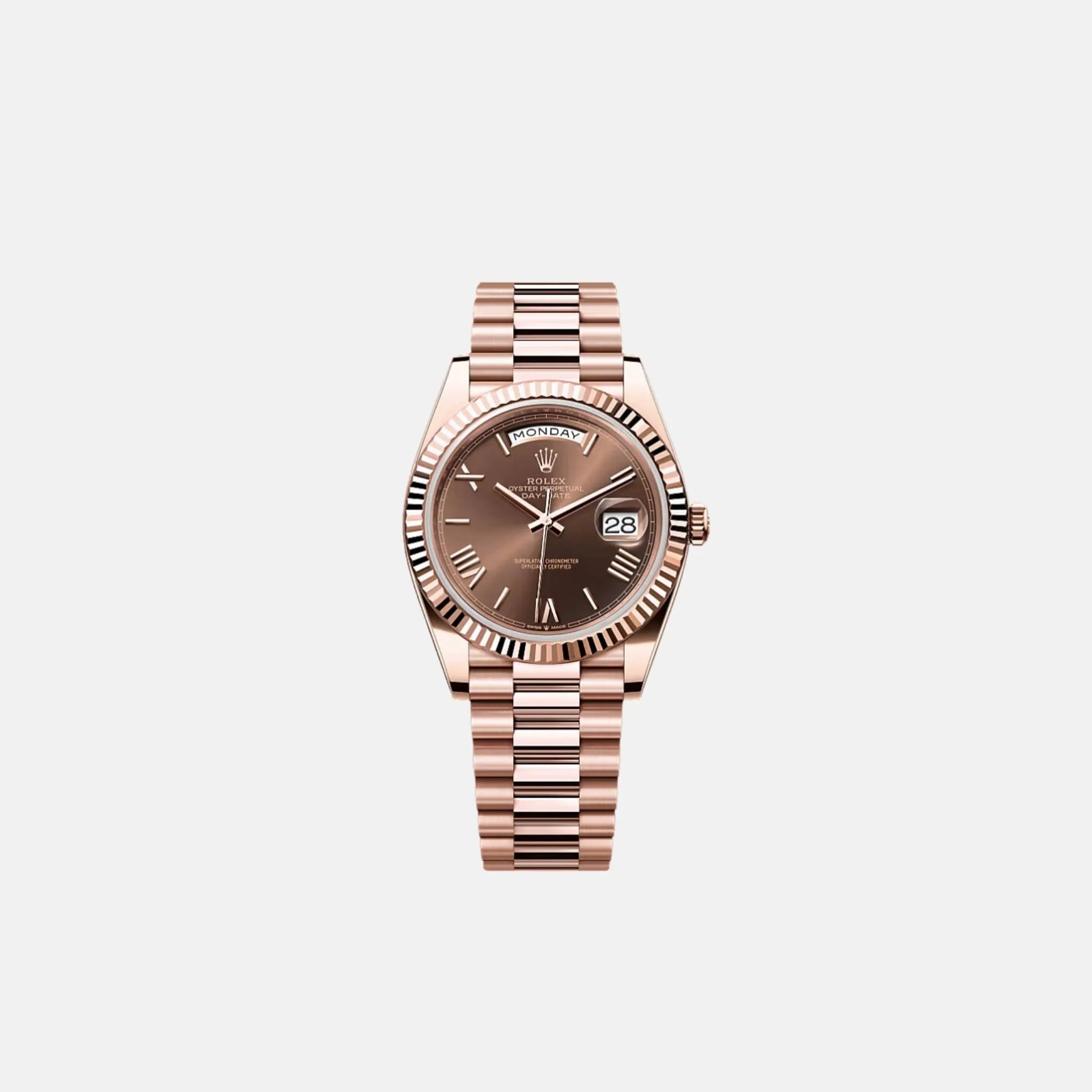 Rolex Day-Date 40 228235-0002 Everose Gold Oyster Bracelet