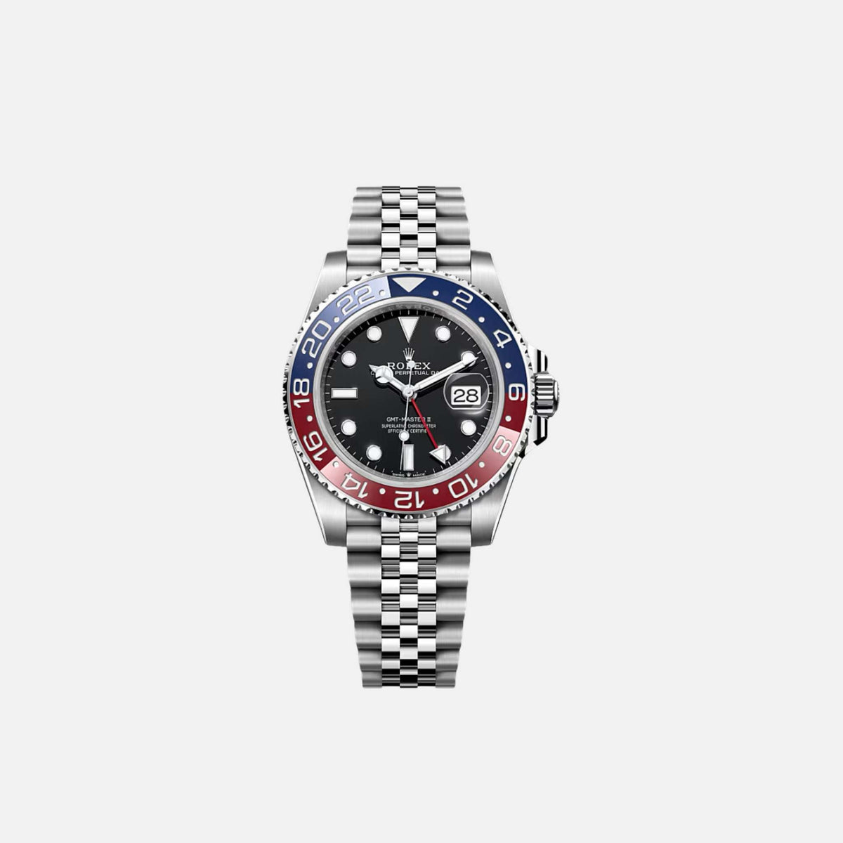 GMT-Master II 126710BLRO-0001 Pepsi Black Dial Jubilee