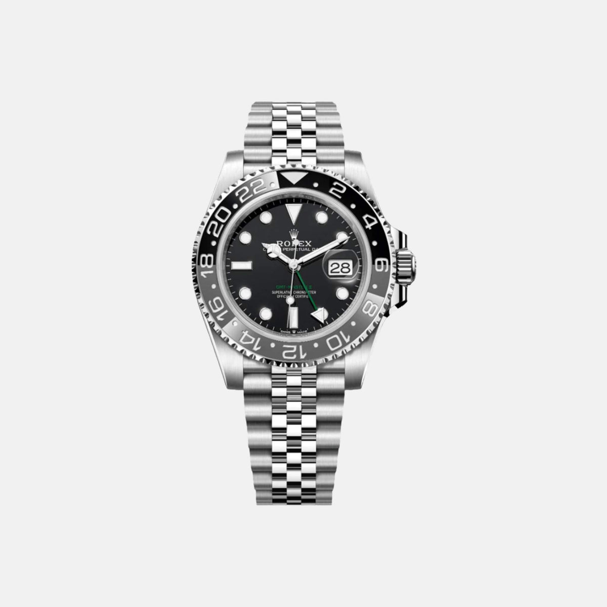 ساعة Rolex GMT-Master II Ref. 126710GRNR-0003 Bruce Wayne Jubilee مقاس 40 مم