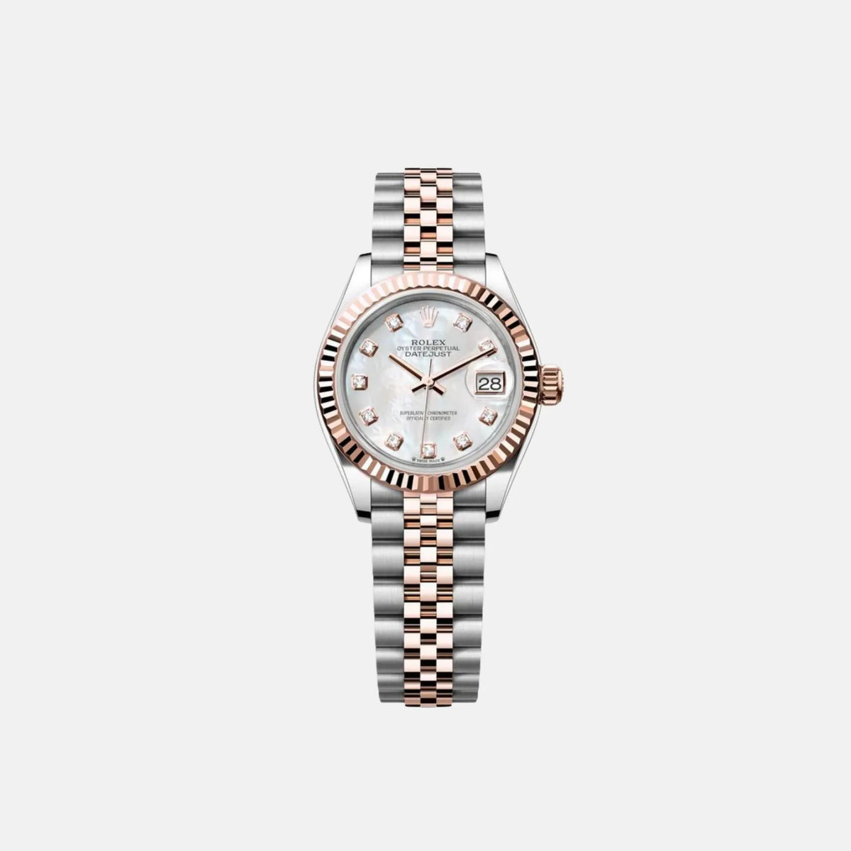 ساعة Rolex Lady-Datejust 28 مرصعة باللؤلؤ والألماس 279171