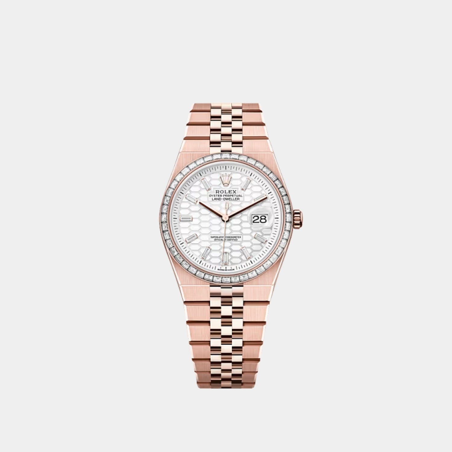 Rolex Land-Dweller 36 Everose Gold And Diamonds Ref. 127285TBR