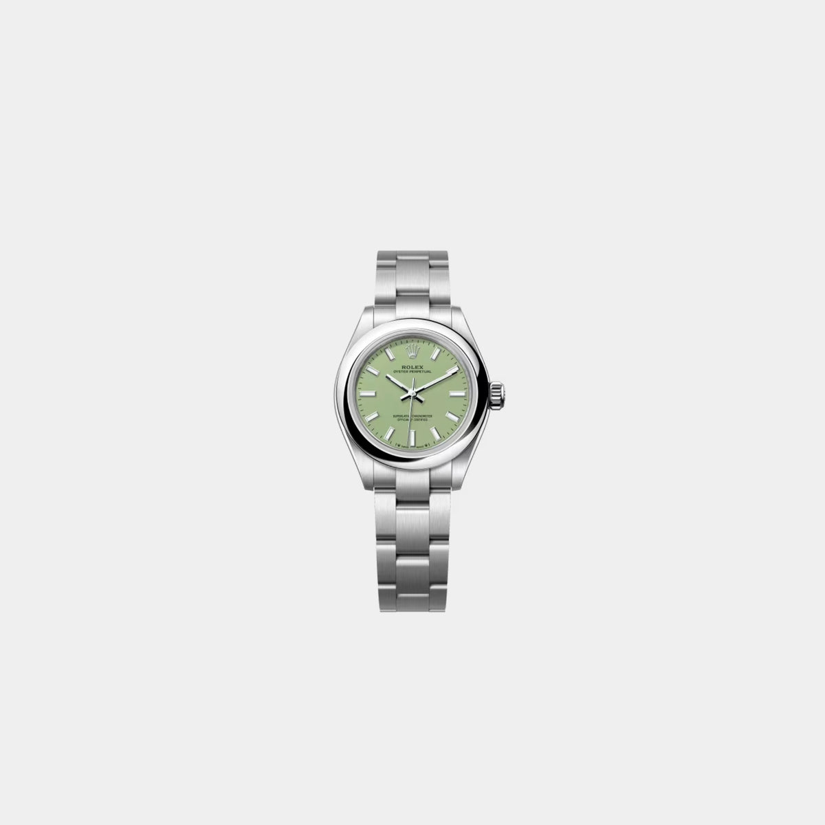 Oyster Perpetual 28 Oystersteel Pistachio Ref. 276200-0006