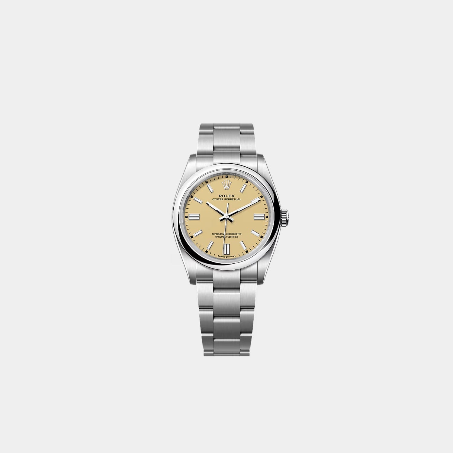 Rolex Oyster Perpetual 36 Oystersteel Beige Ref. 126000-0012